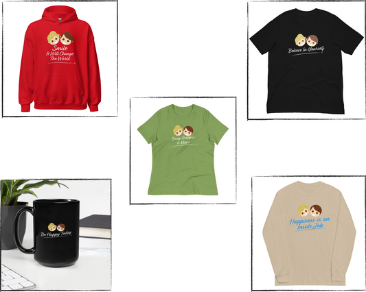 women's tee in leaf green color with a saying Being Grateful is Magic