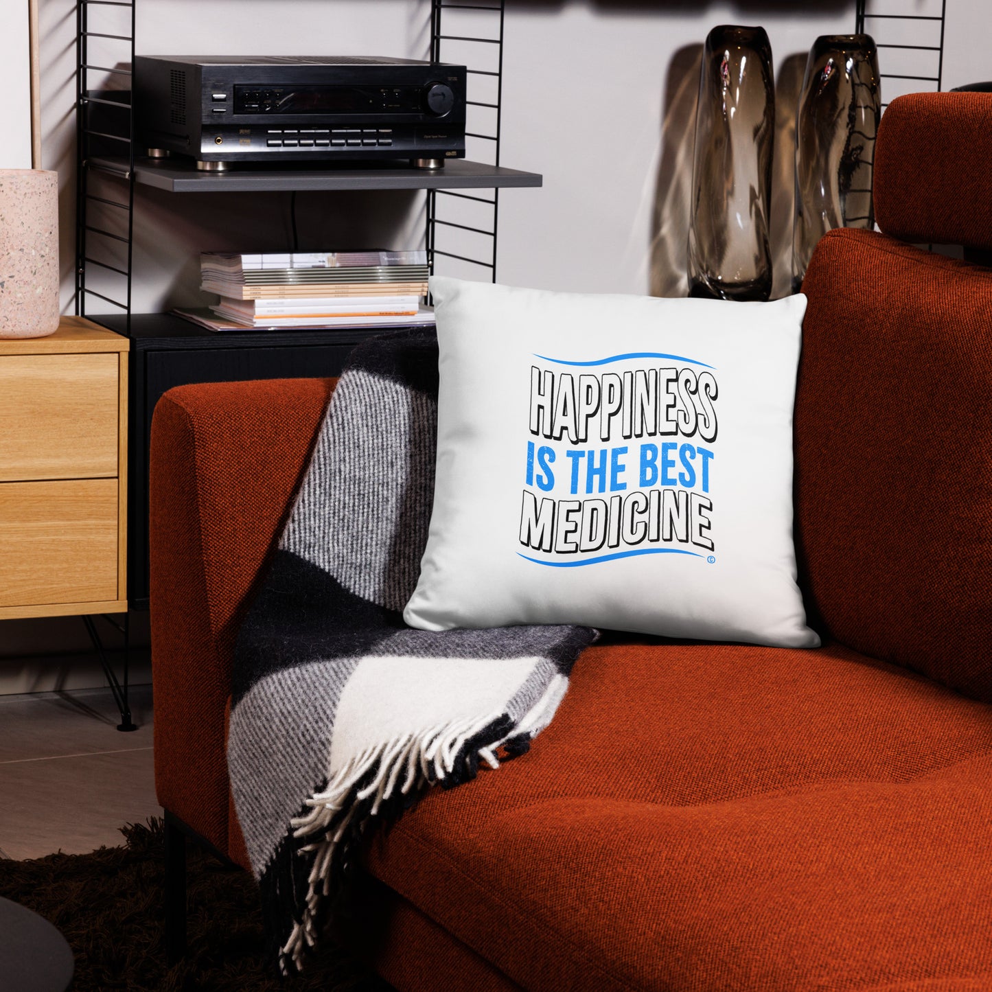 Happiness is the Best Medicine Basic Pillows