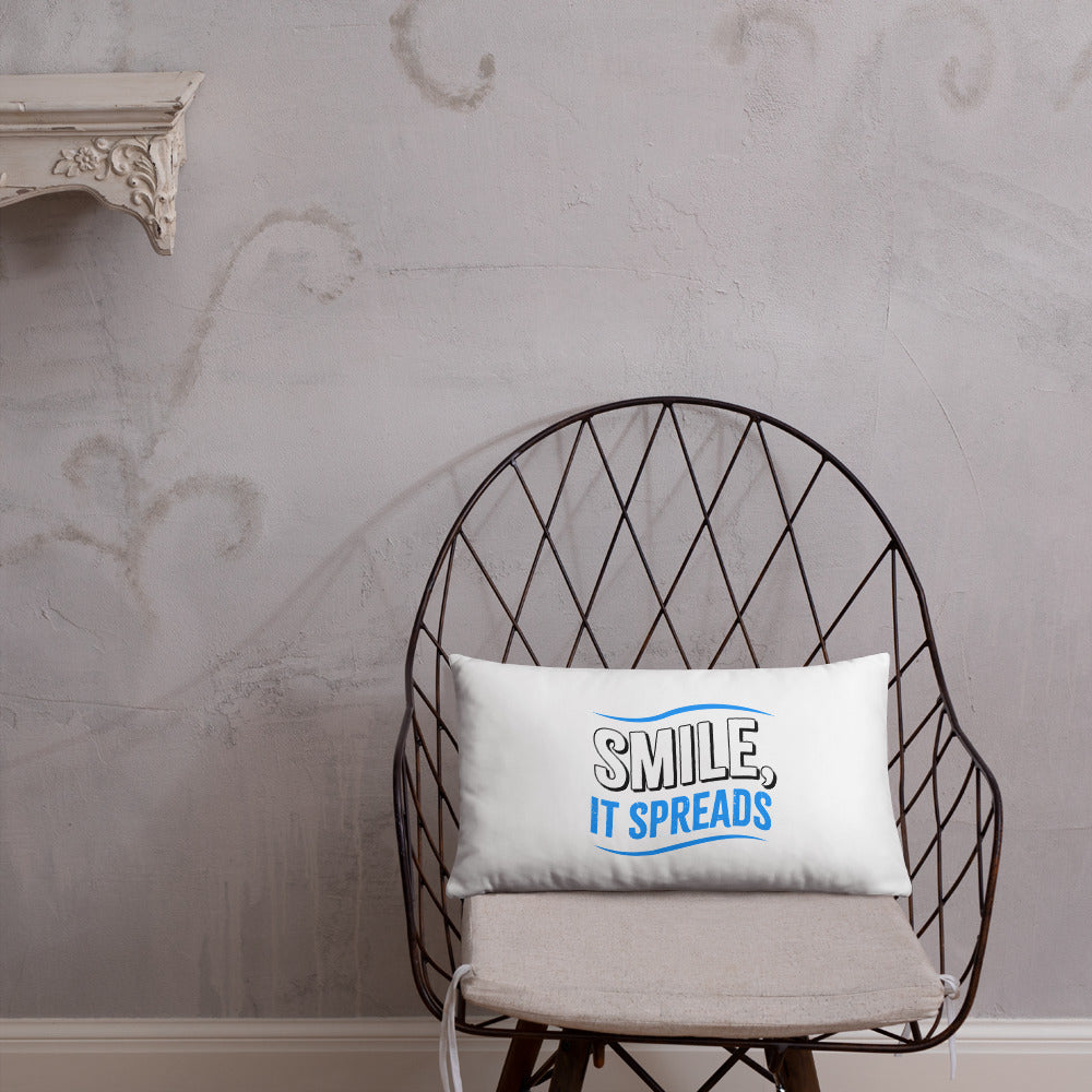 Smile, It Spreads Basic Pillows