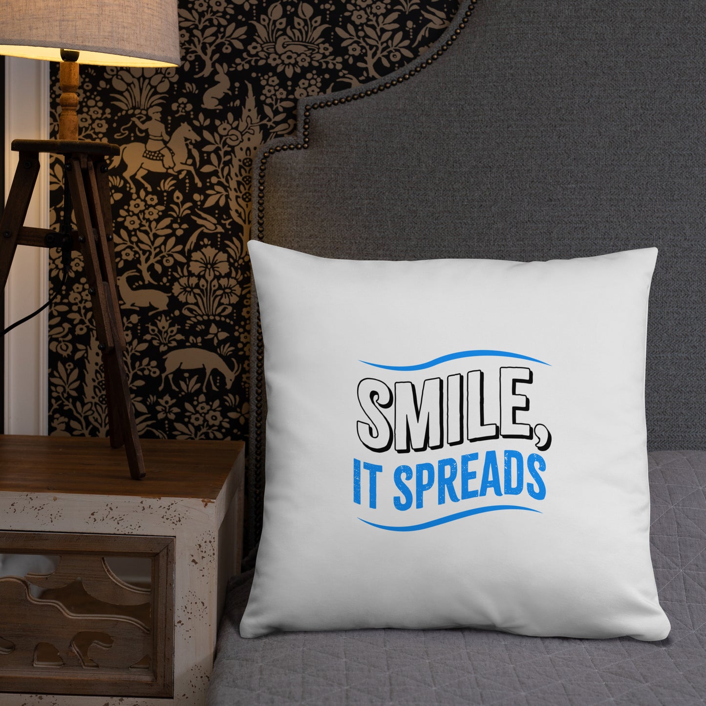 Smile, It Spreads Basic Pillows