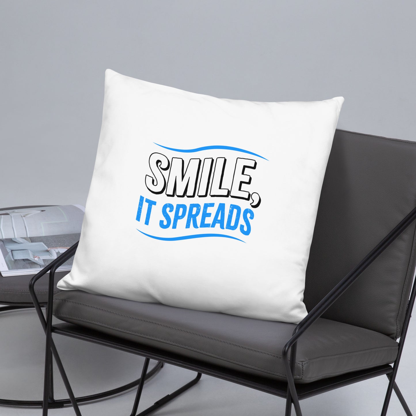 Smile, It Spreads Basic Pillows