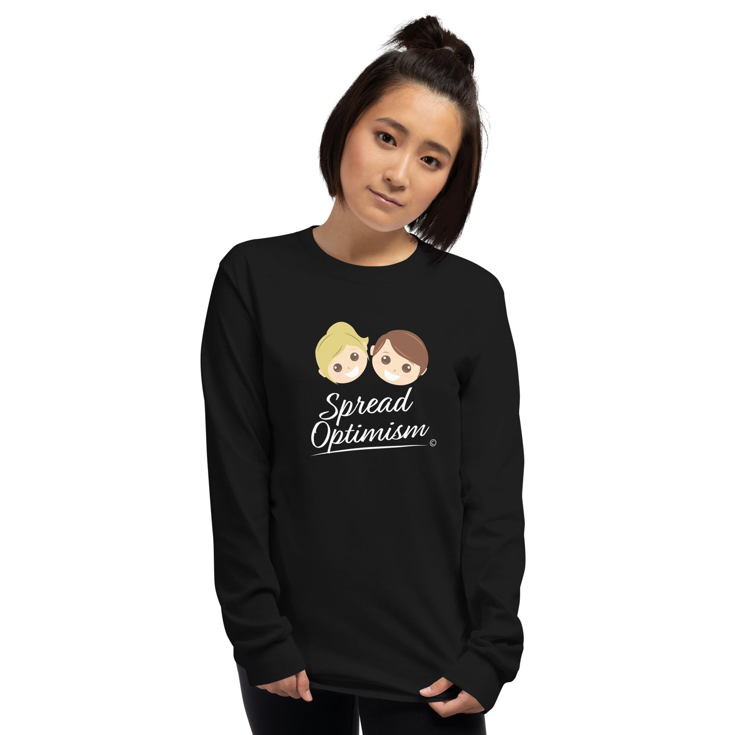 Fashionable long sleeve shirts-front view