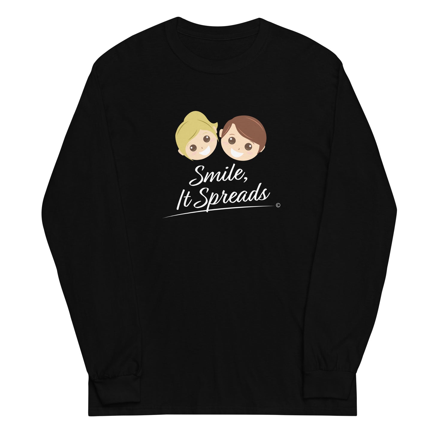 Smile, It Spreads Unisex Long Sleeve Shirts