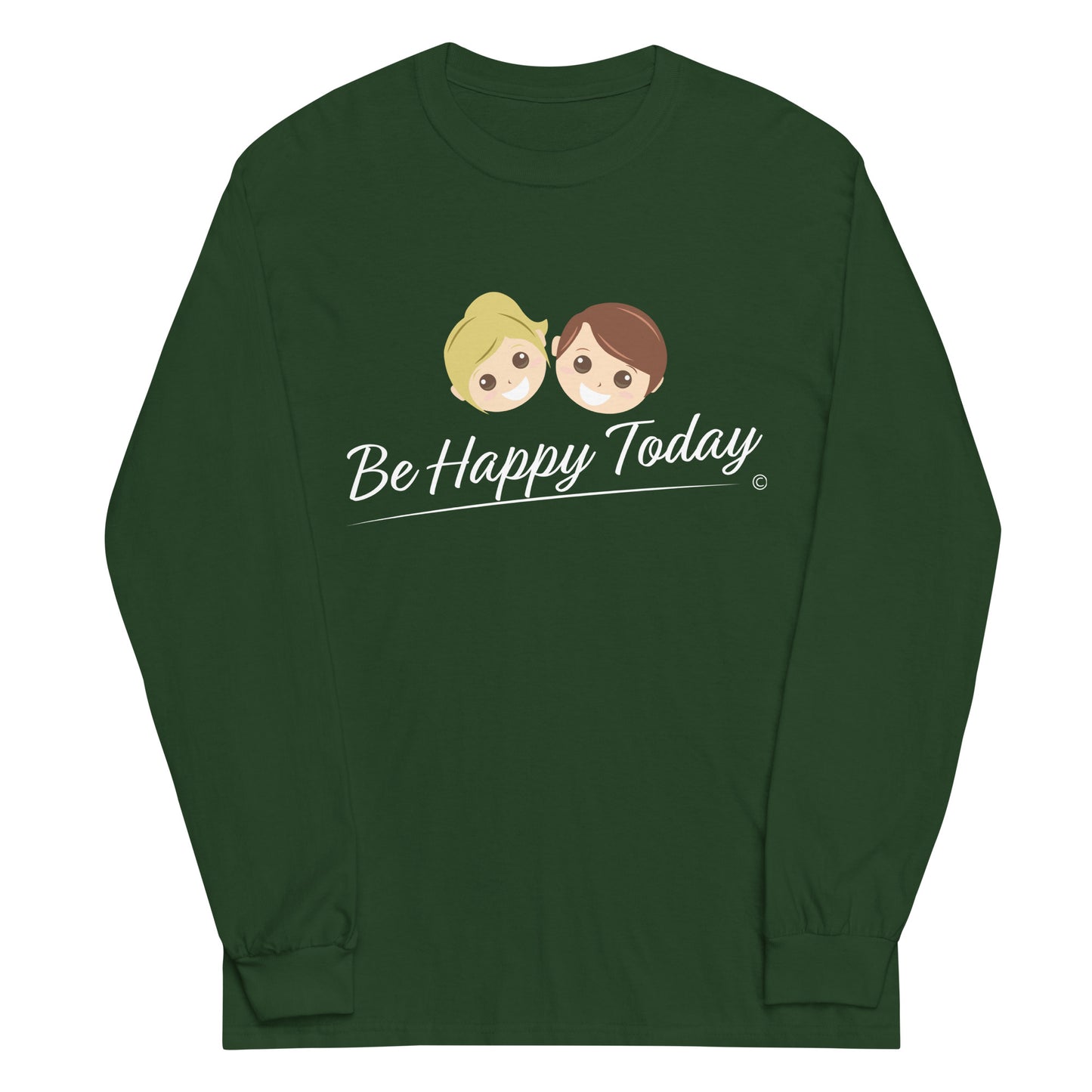 Soft and breathable long-sleeve tees for summer- Forest Green