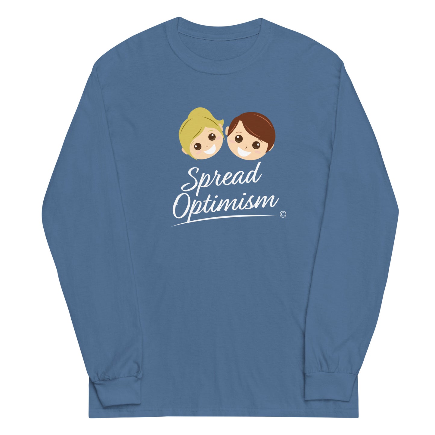 Fashionable long sleeve shirts- Indigo Blue