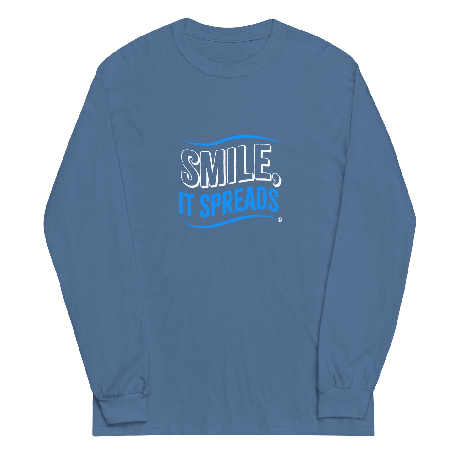 Smile, It Spreads Unisex Long Sleeve Shirts