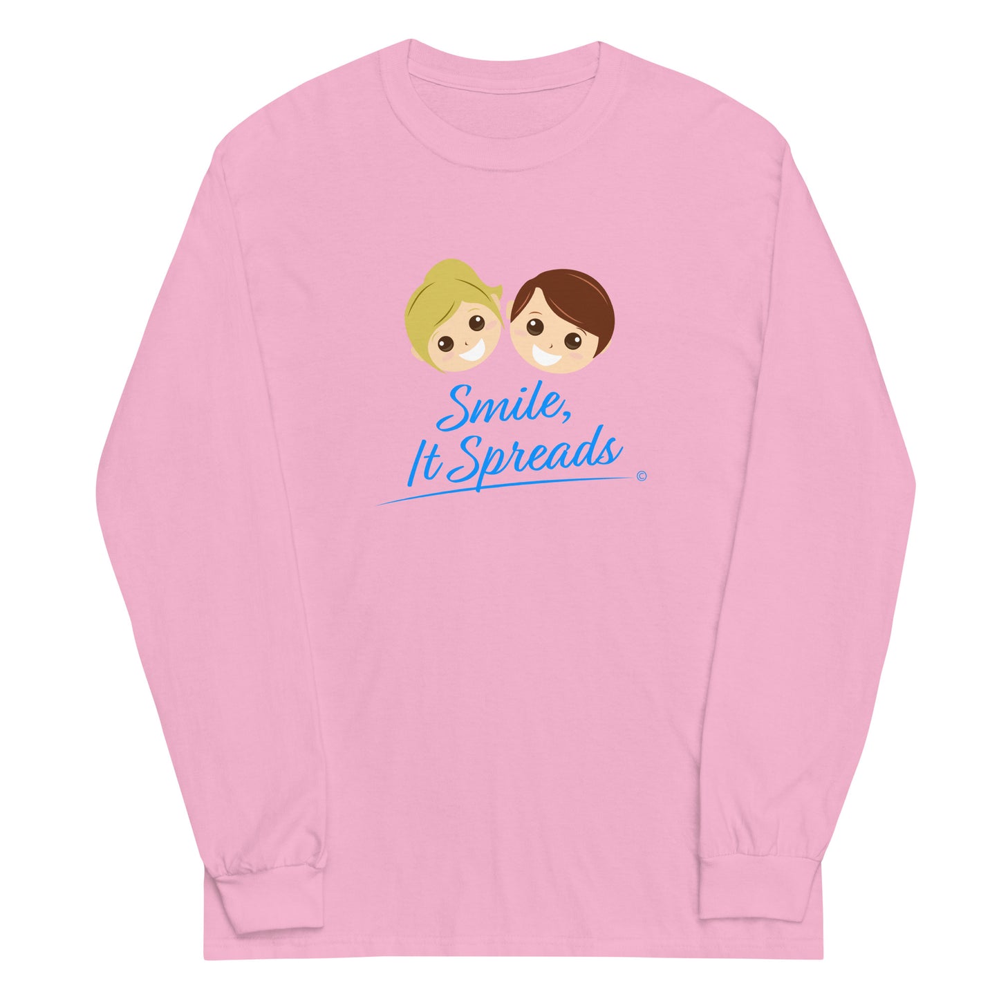 Smile, It Spreads Unisex Long Sleeve Shirts