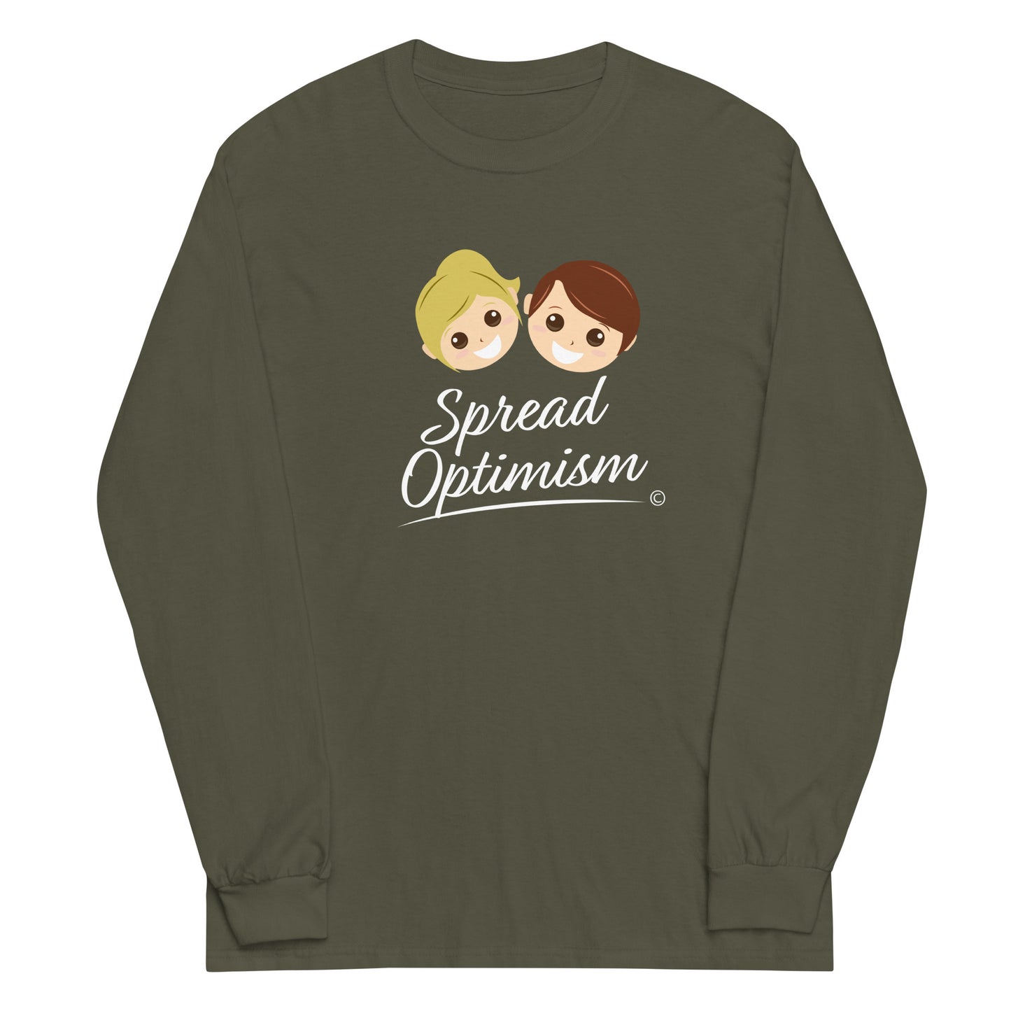 Fashionable long sleeve shirts- Military Green