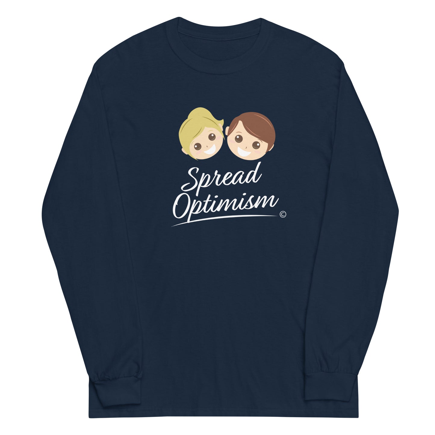 Fashionable long sleeve shirts- Navy