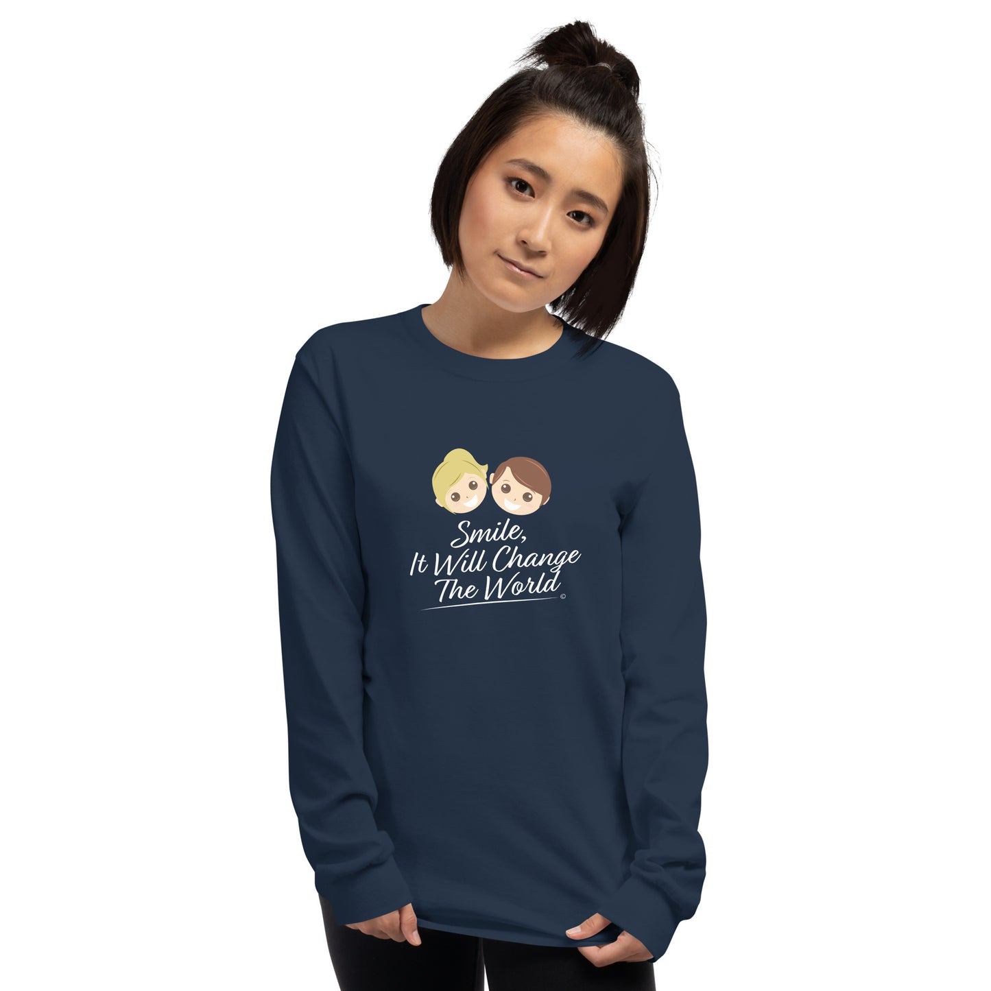 Smile, It Will Change The World Unisex Long Sleeve Shirts