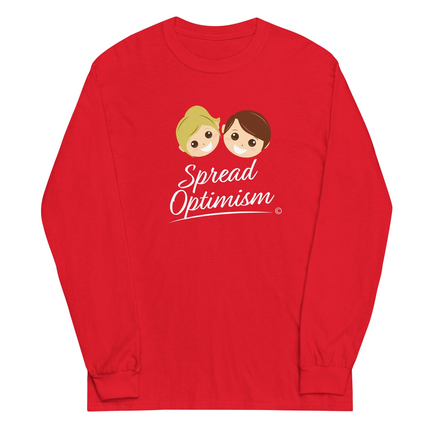 Fashionable long sleeve shirts-Red