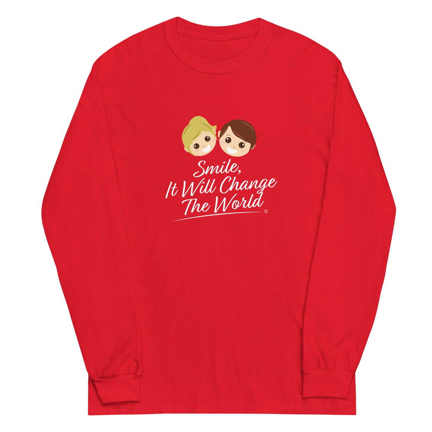 Smile, It Will Change The World Unisex Long Sleeve Shirts