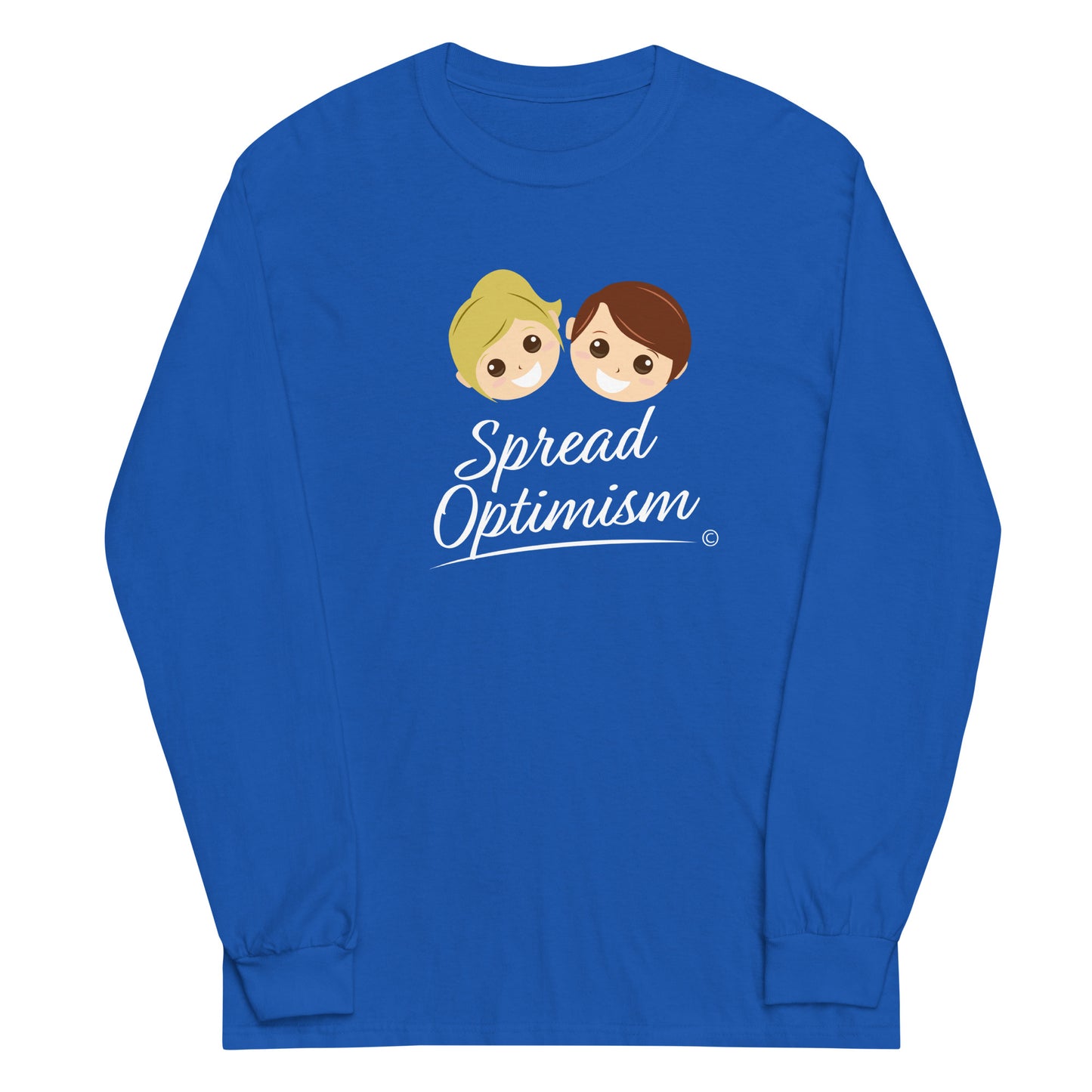 Fashionable long sleeve shirts- Royal Blue