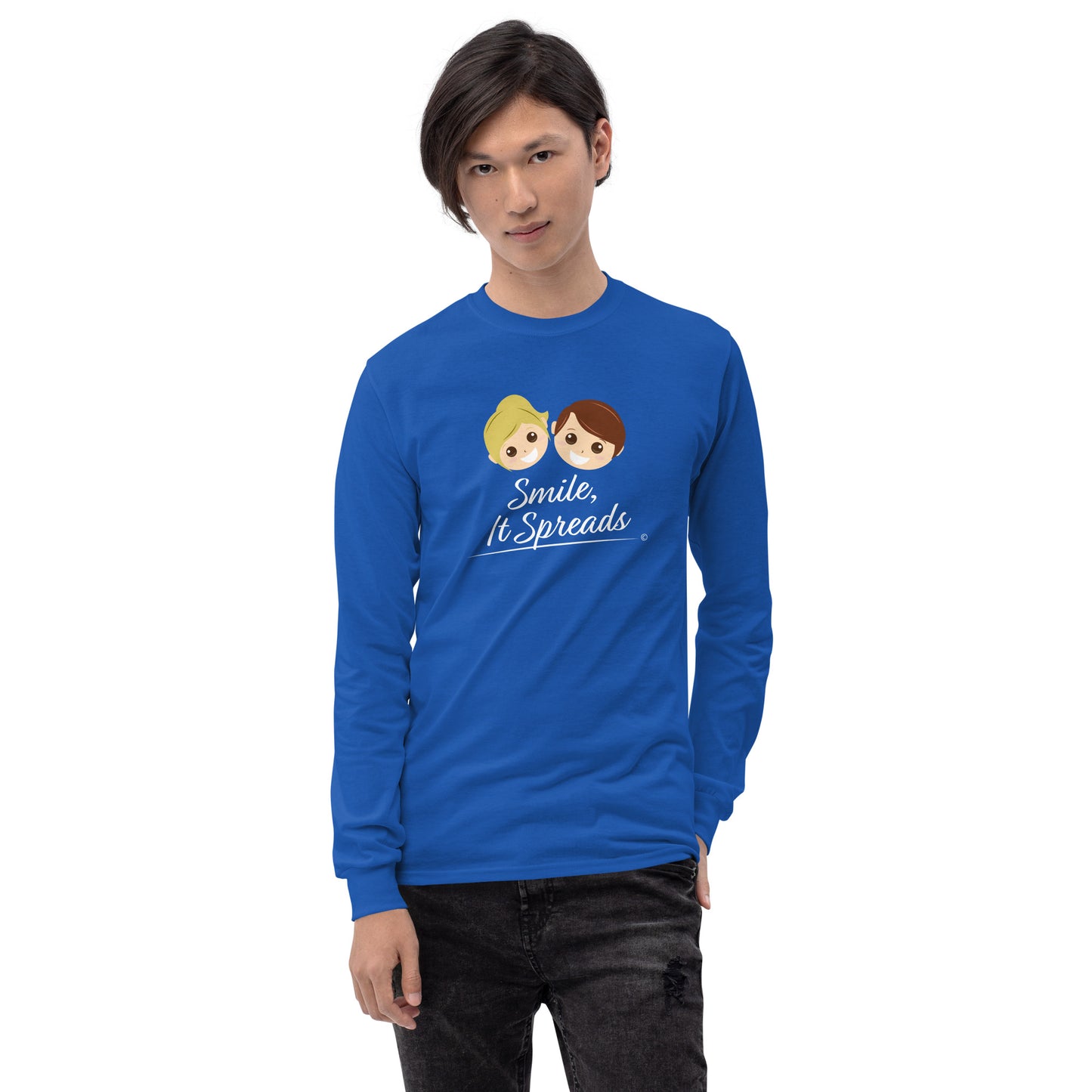 Smile, It Spreads Unisex Long Sleeve Shirts