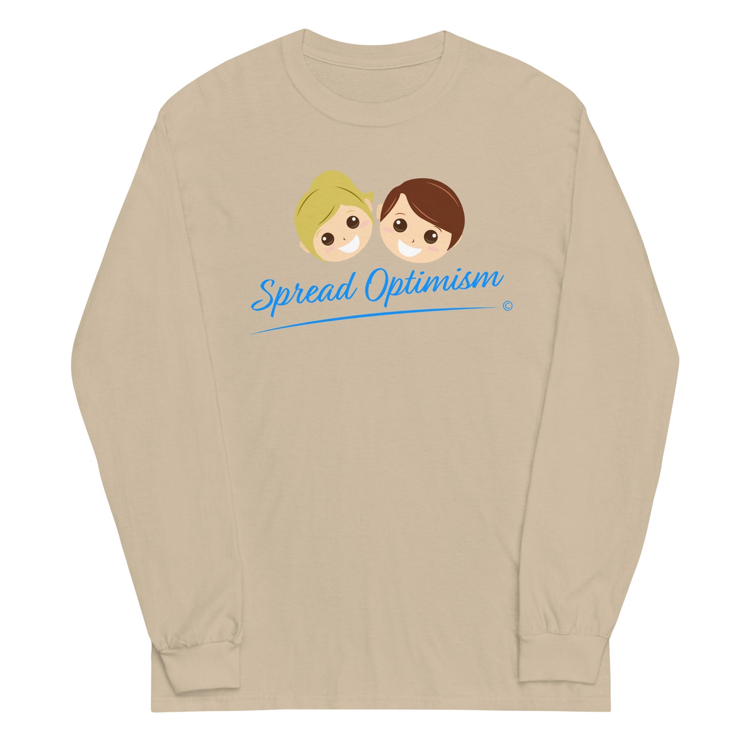Printed long-sleeve tees for casual occasions-sand