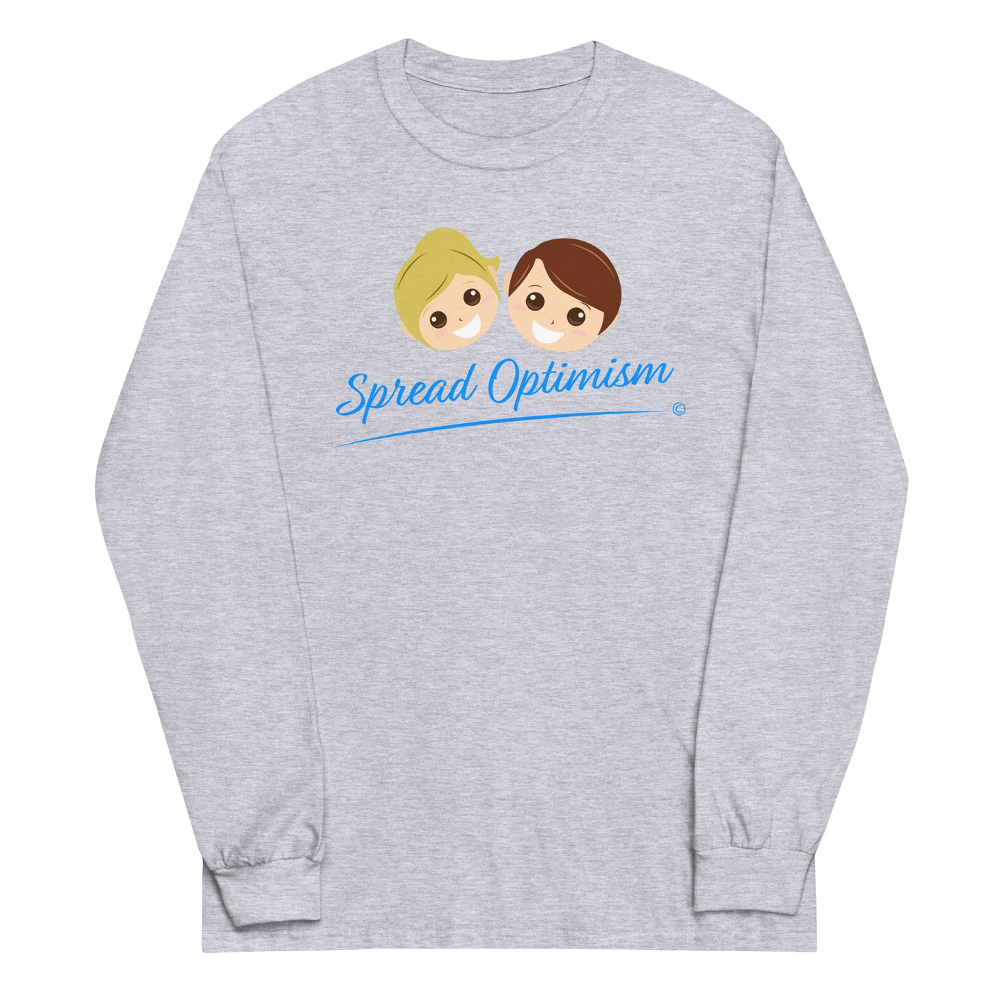 Printed long-sleeve tees for casual occasions-sport grey