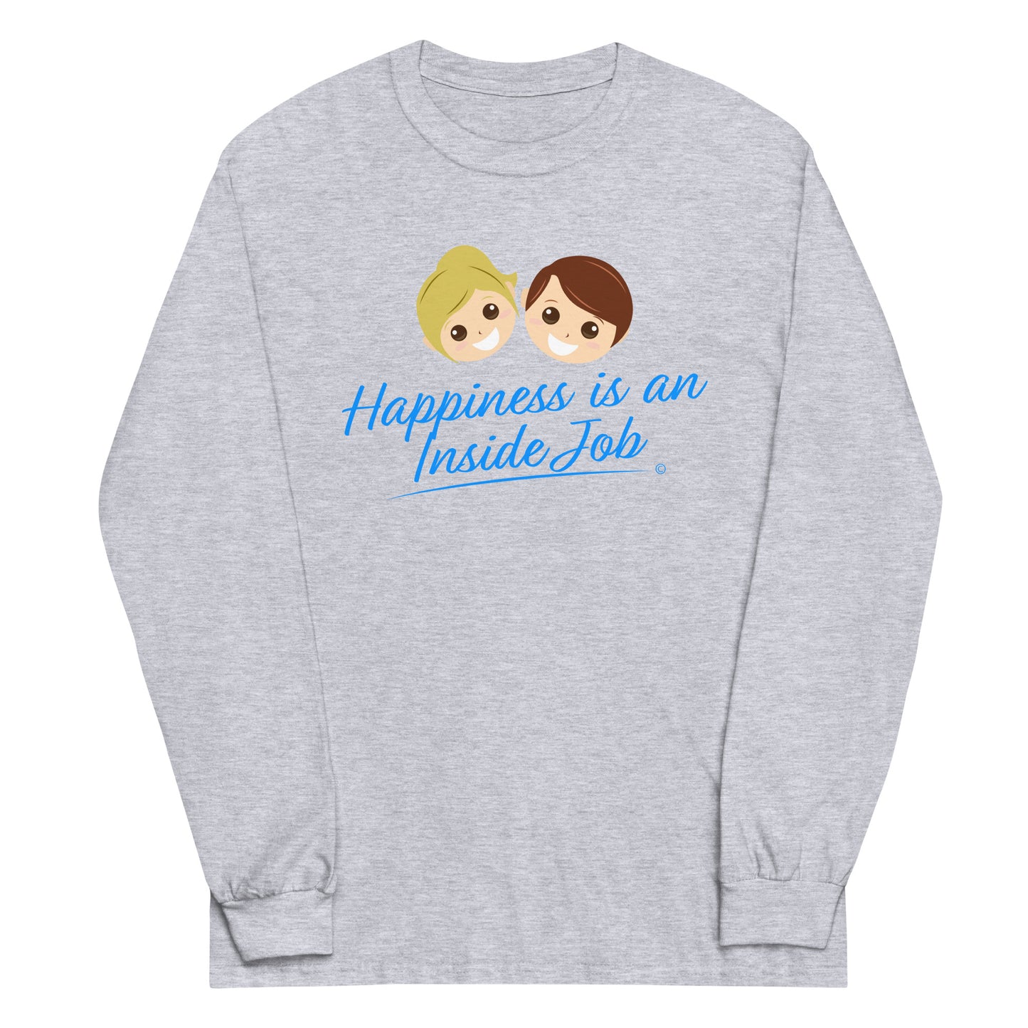 Trendy unisex long sleeve shirts -Sport Grey