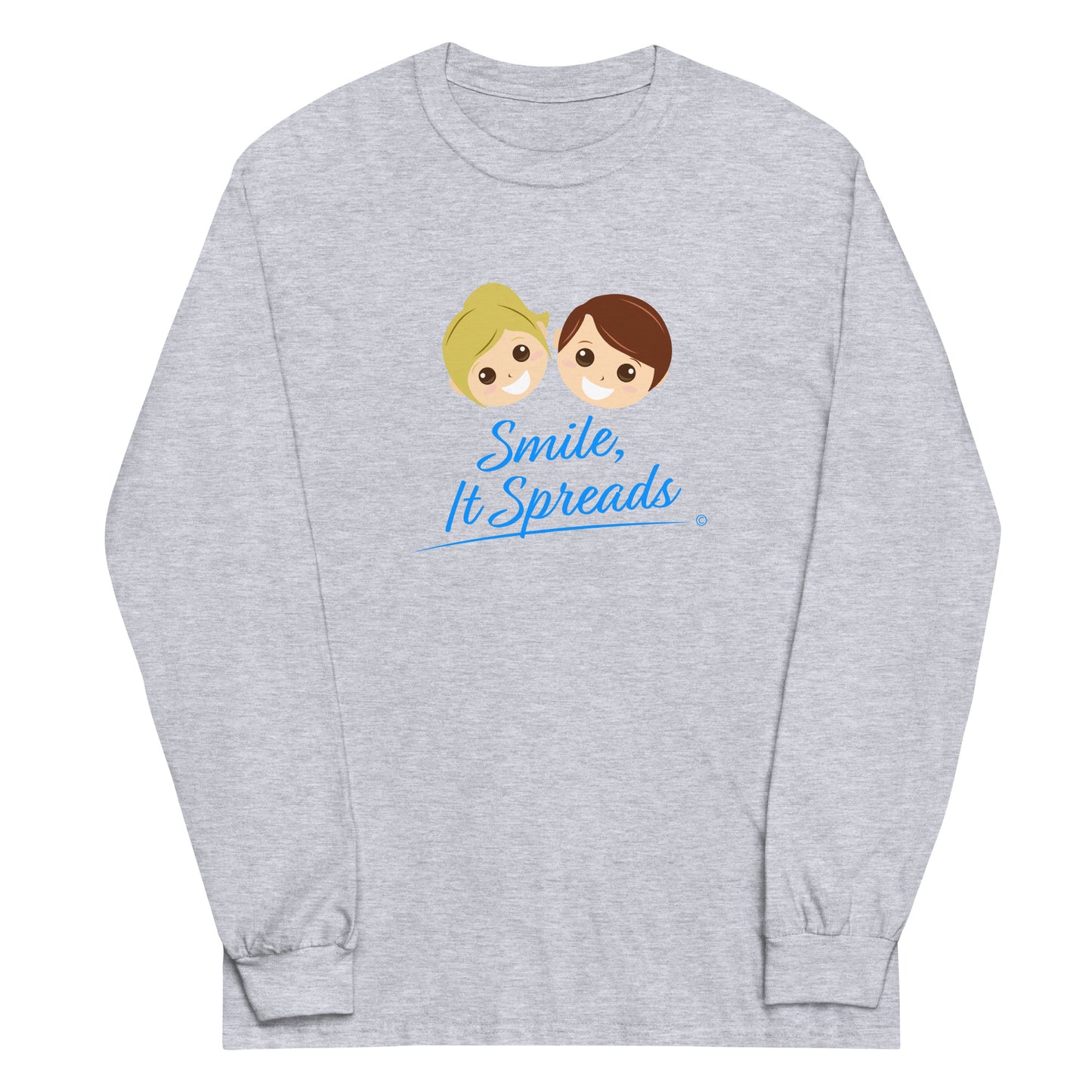 Smile, It Spreads Unisex Long Sleeve Shirts