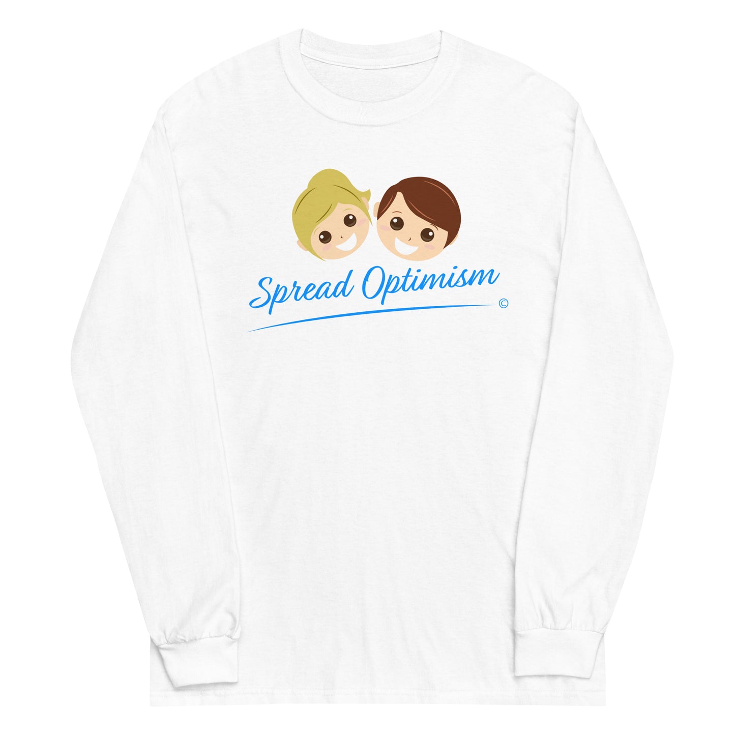 Printed long-sleeve tees for casual occasions-White