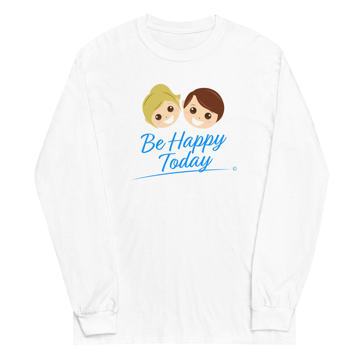 Long sleeve shirts for all genders- white