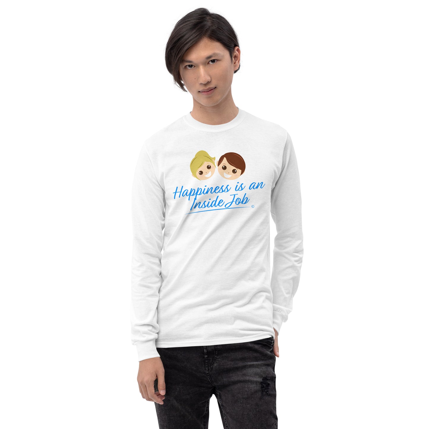 Trendy unisex long sleeve shirts -Front View