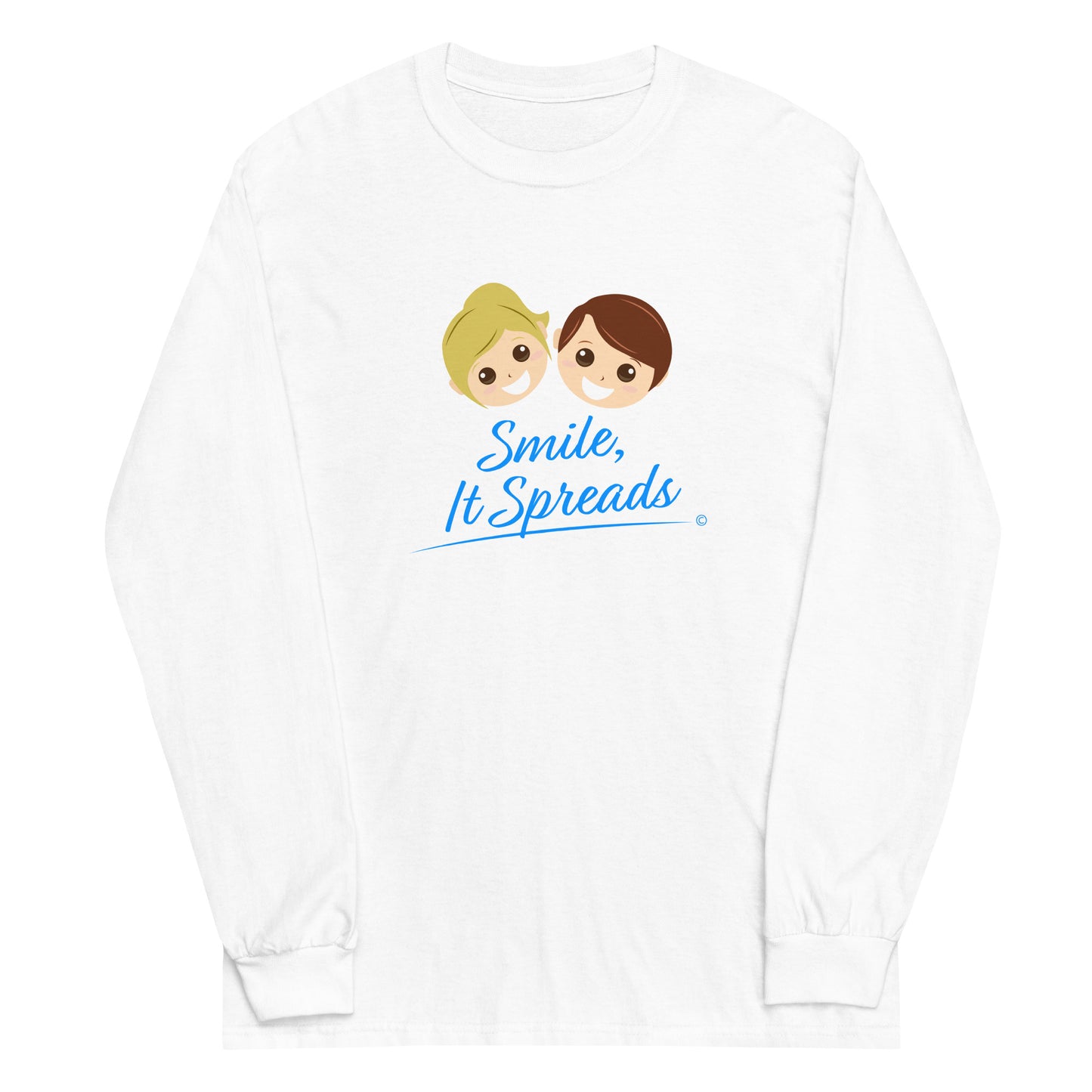 Smile, It Spreads Unisex Long Sleeve Shirts