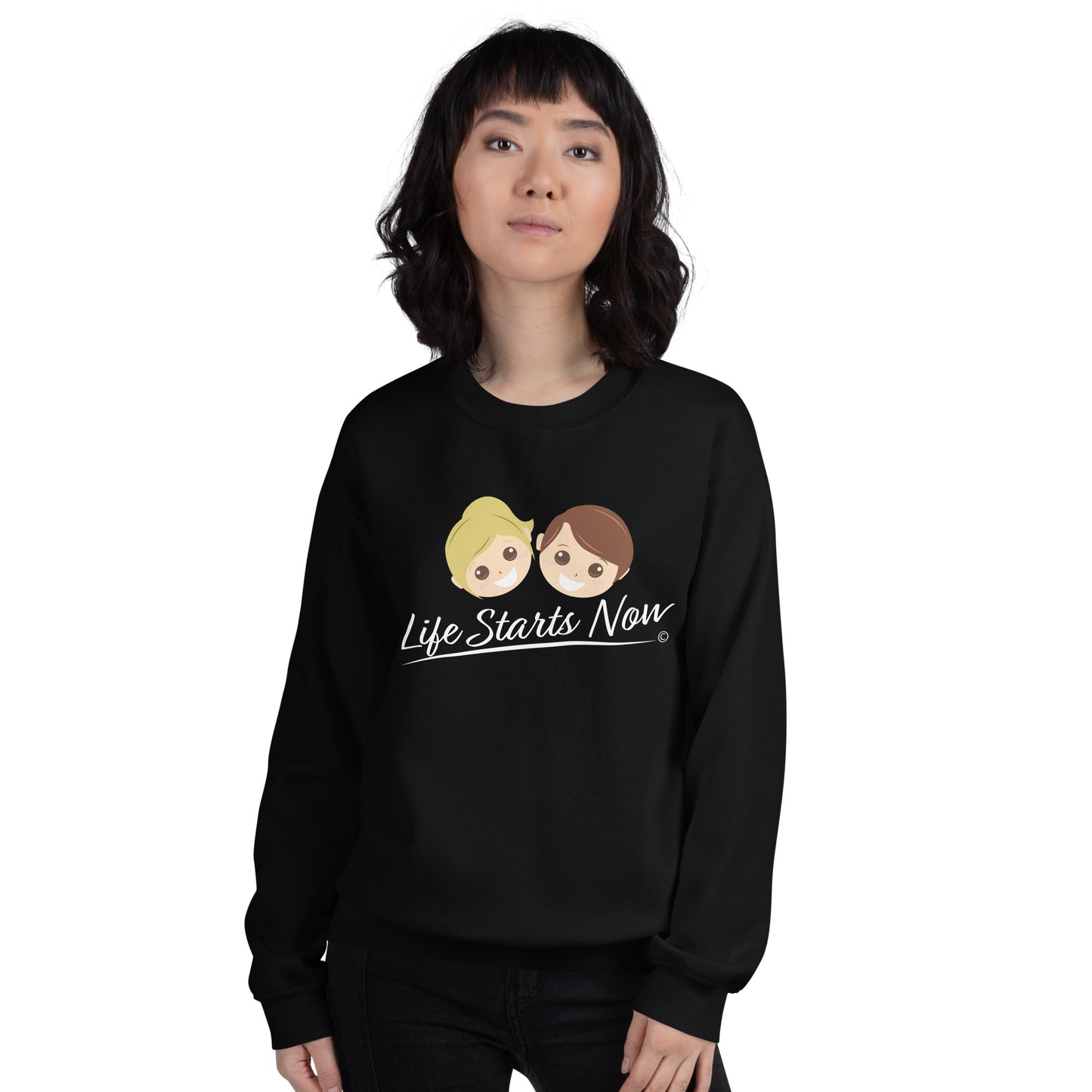 Unique sweatshirts with inspirational sayings-front view