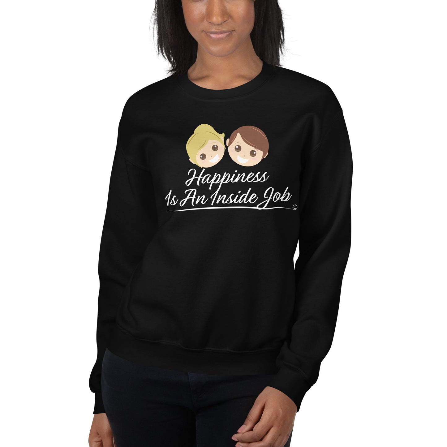 Unisex sweatshirts with unique prints - Front View