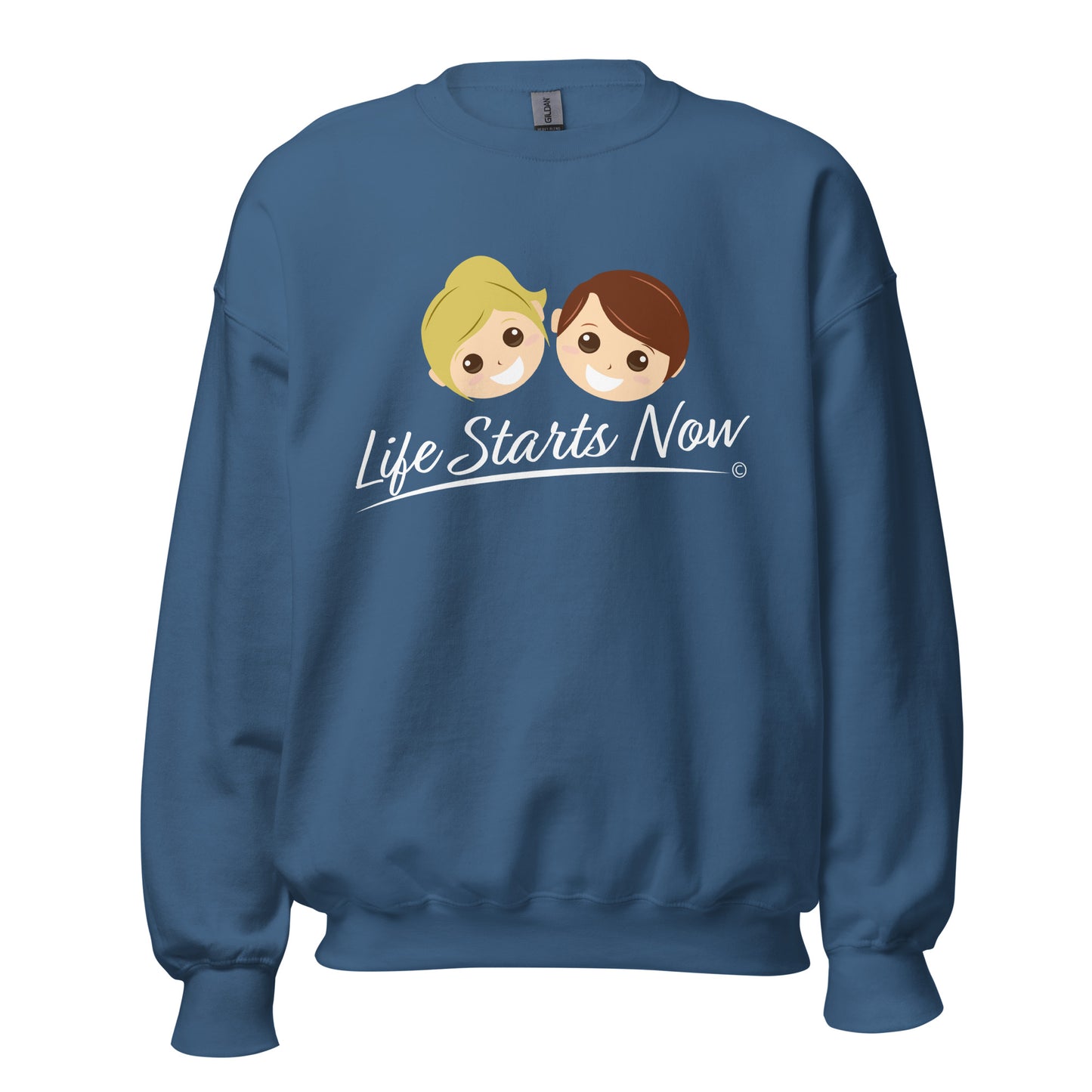 Unique sweatshirts with inspirational sayings-Indigo Blue