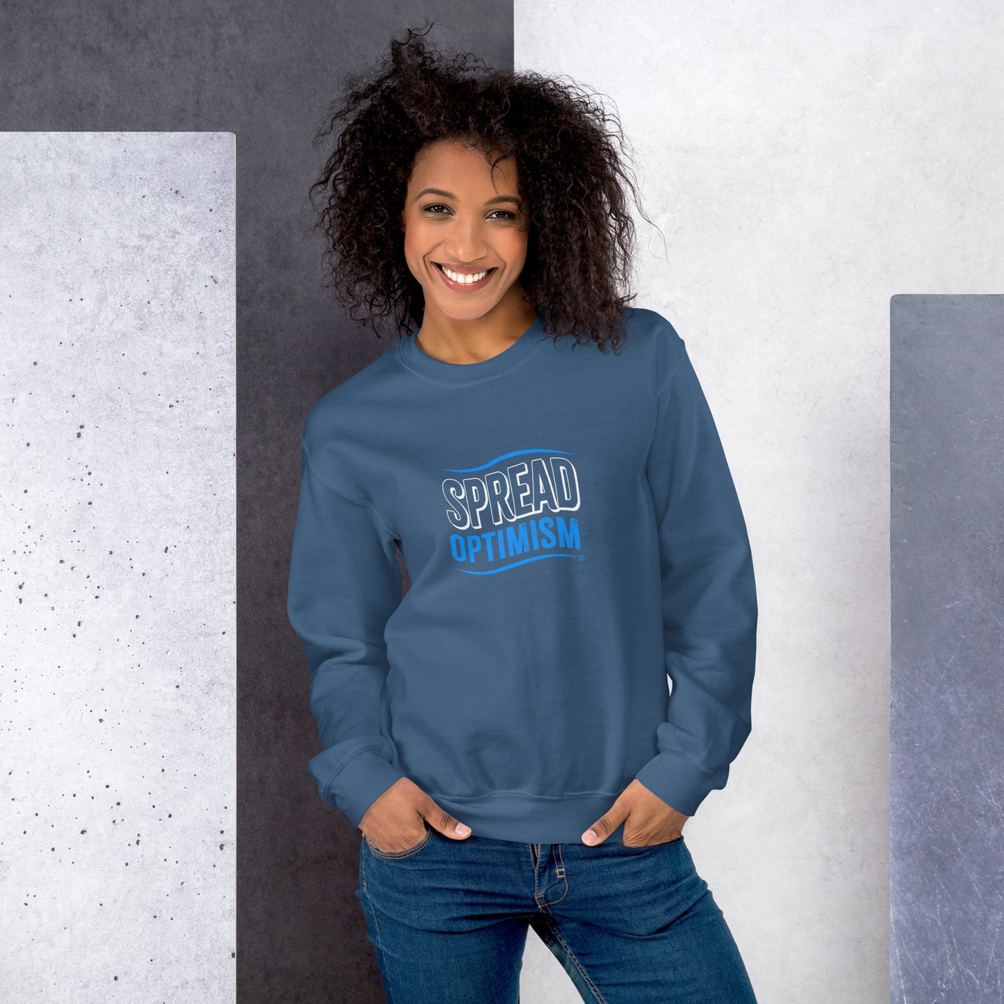 Spread Optimism Unisex Sweatshirts
