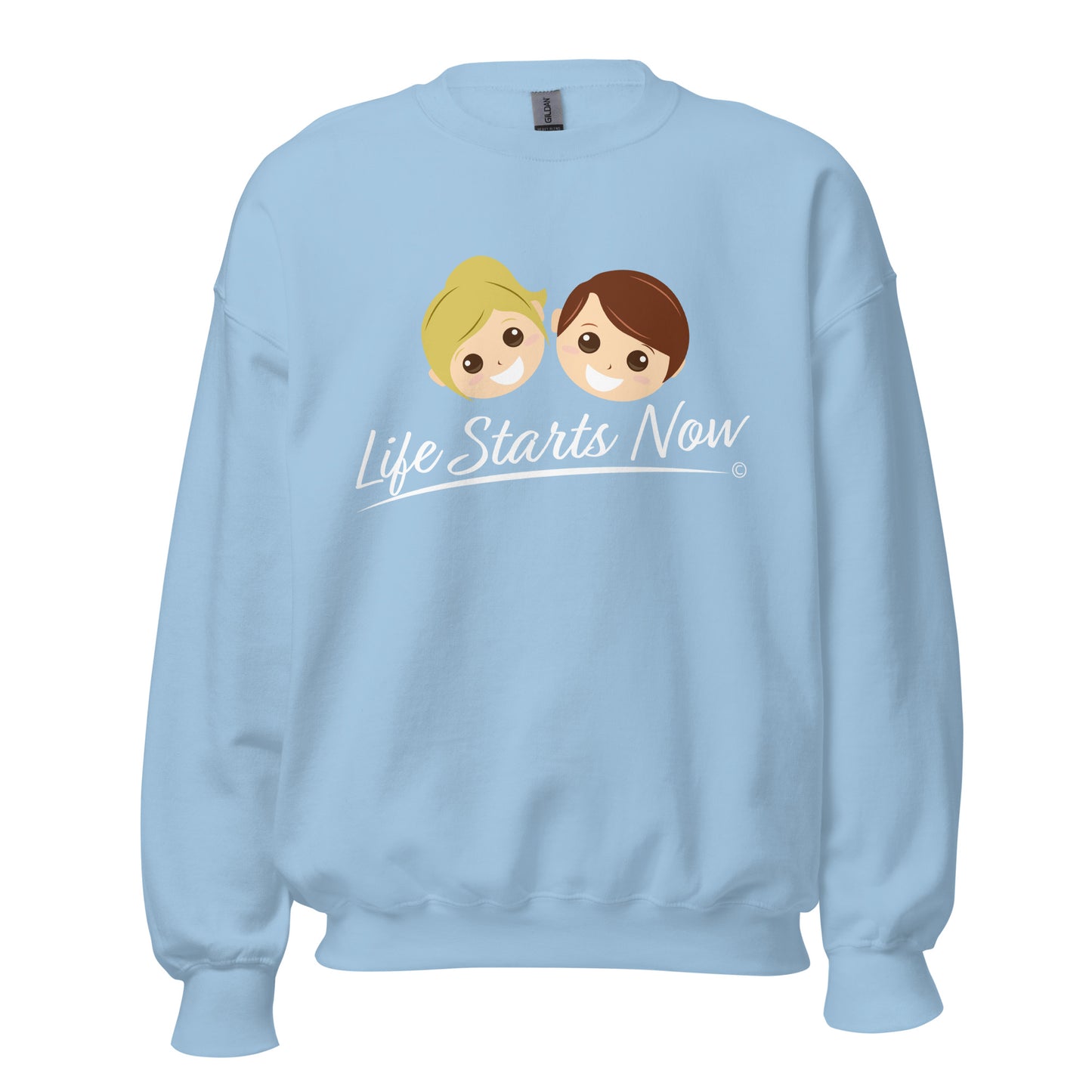 Unique sweatshirts with inspirational sayings-Light Blue