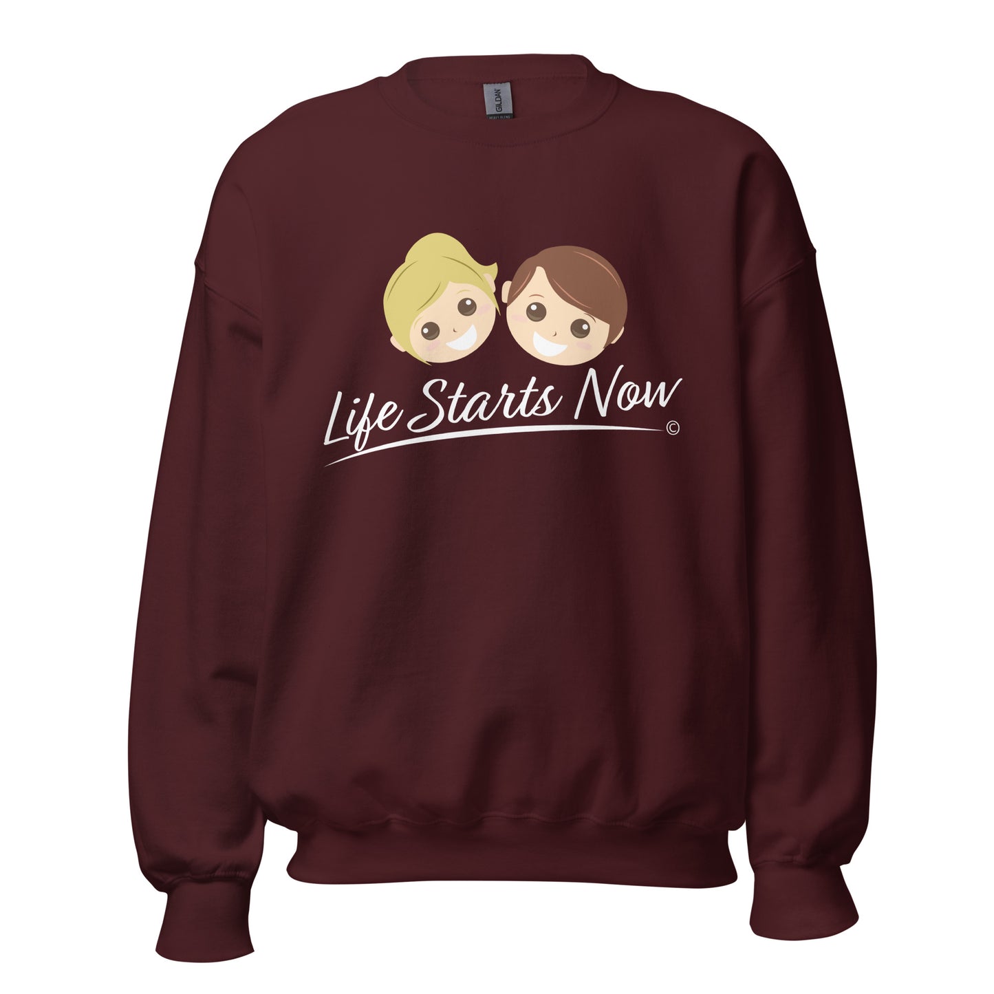 Unique sweatshirts with inspirational sayings-Maroon