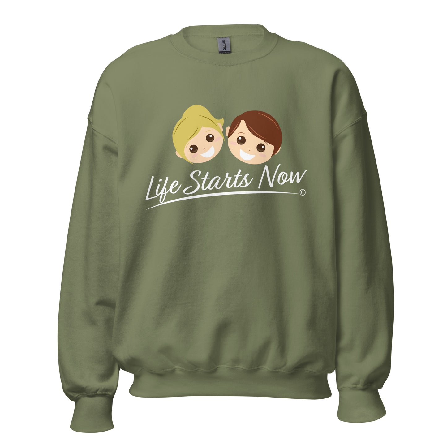 Unique sweatshirts with inspirational sayings-Military Green