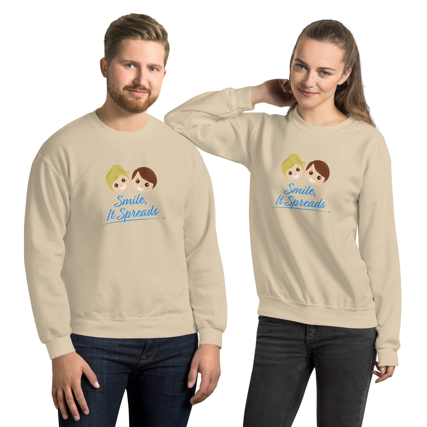 Smile, It Spreads Unisex Sweatshirts