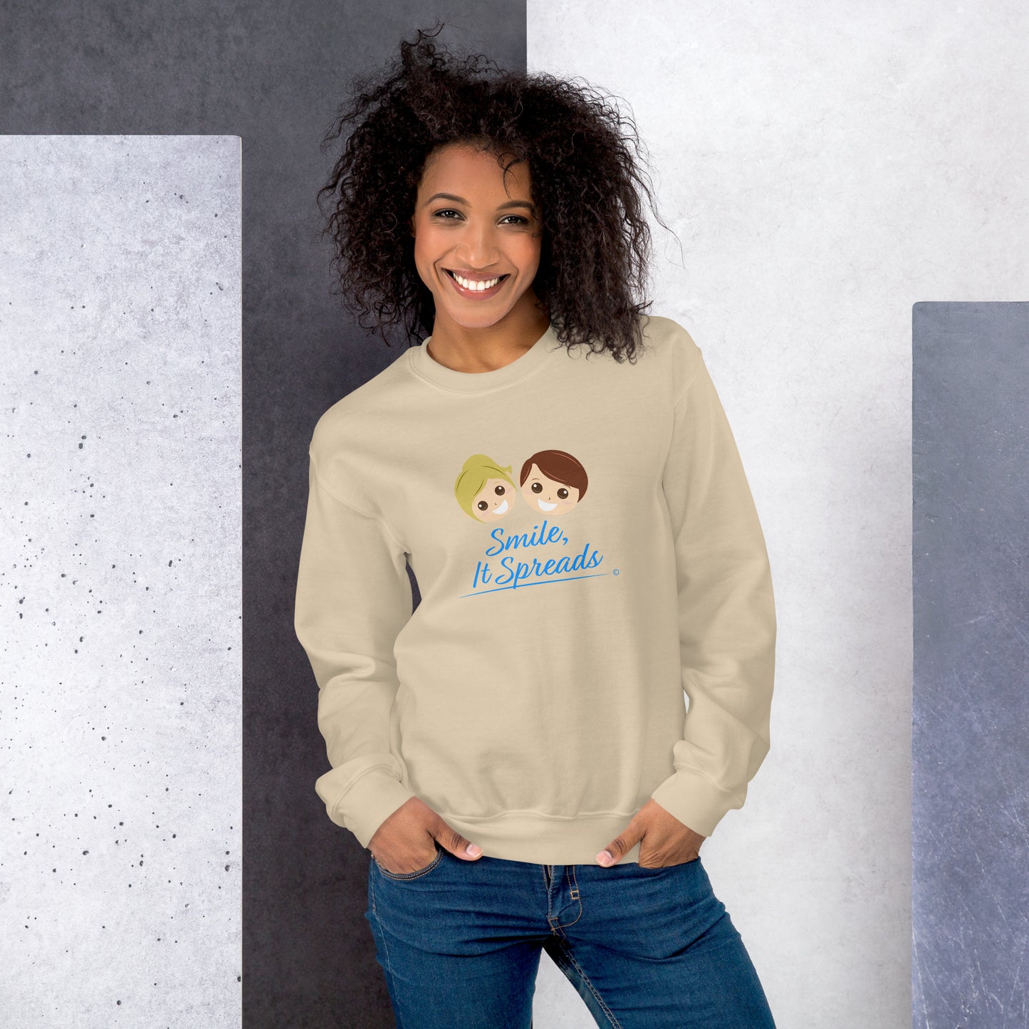 Smile, It Spreads Unisex Sweatshirts
