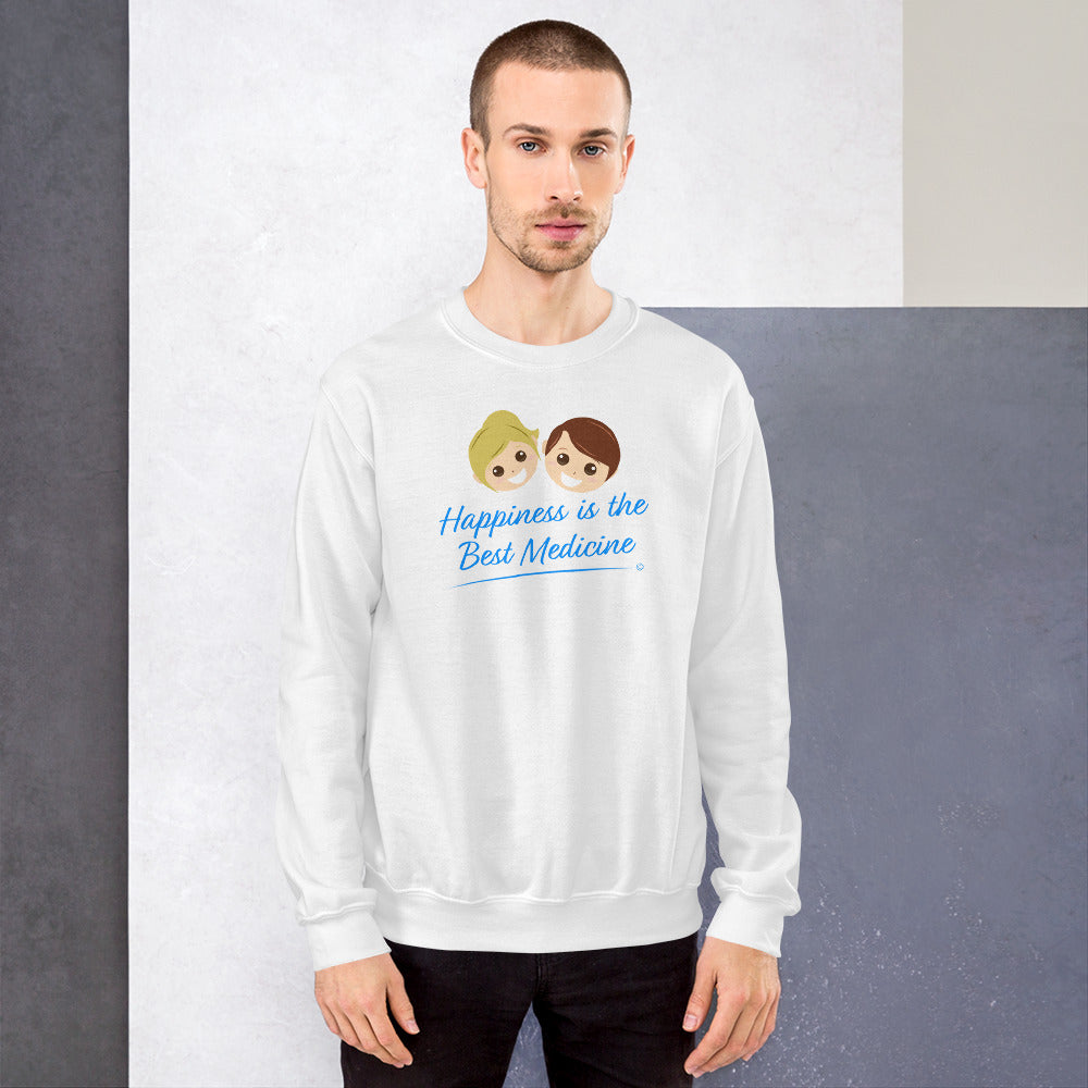 Soft and warm sweatshirts- man wearing unisex sweatshirt