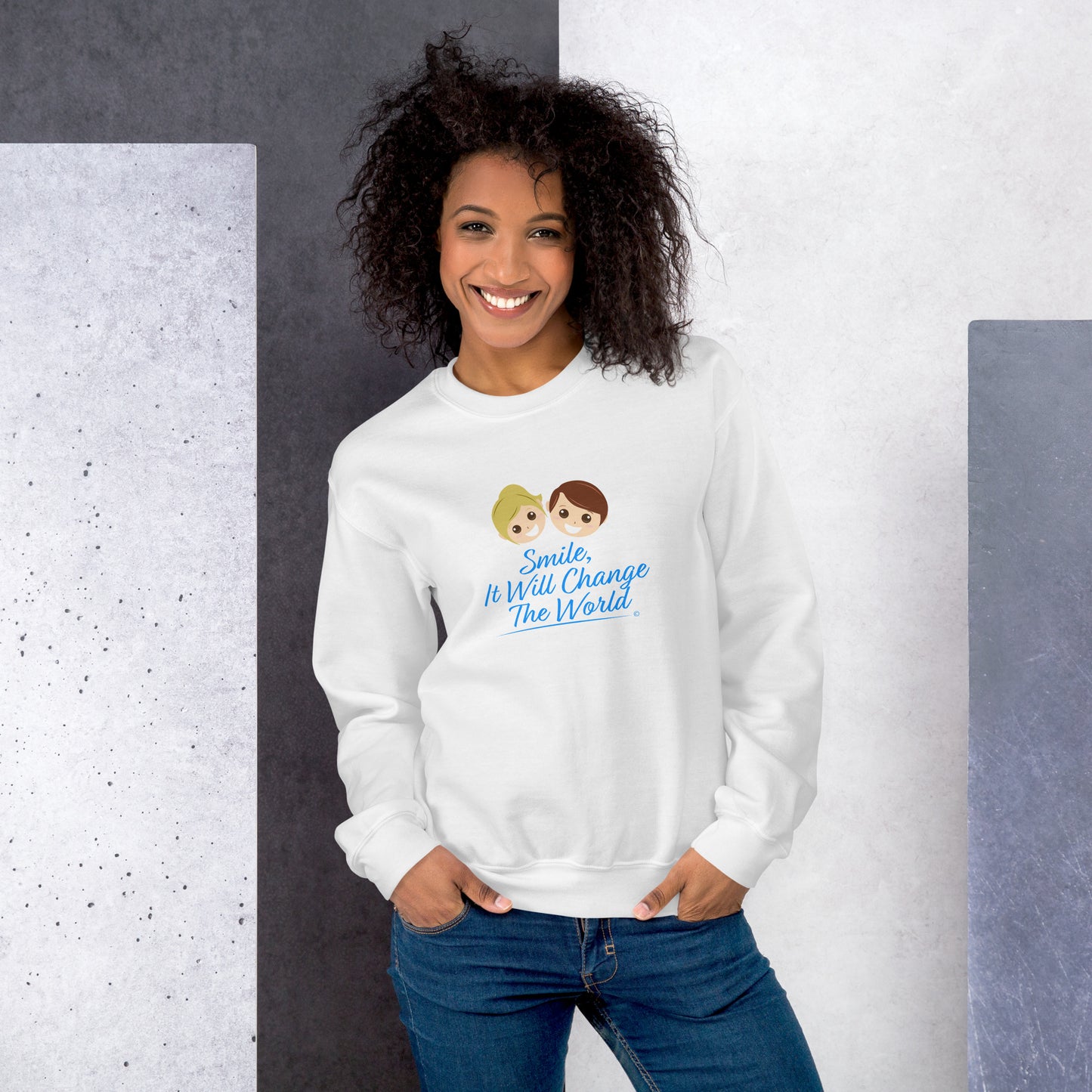 Smile, It Will Change The World Unisex Sweatshirts