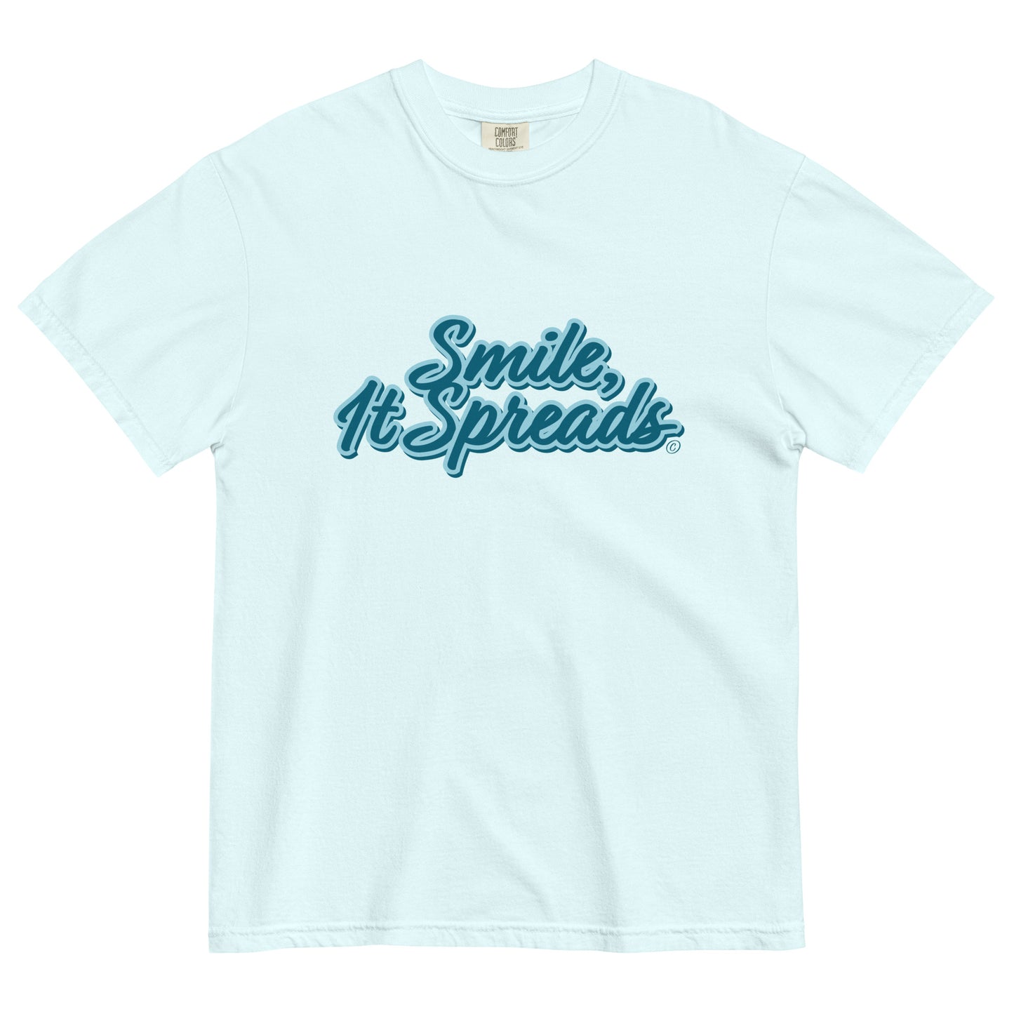 Smile, It Spreads Unisex Garment Dyed T Shirt