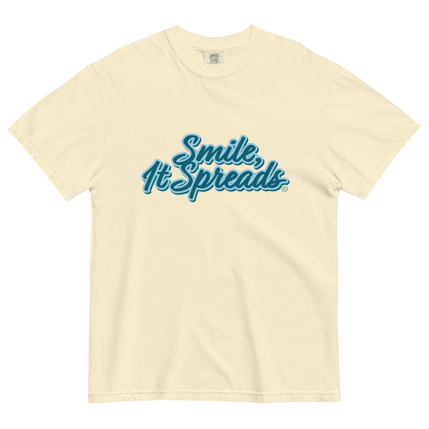 Smile, It Spreads Unisex Garment Dyed T Shirt