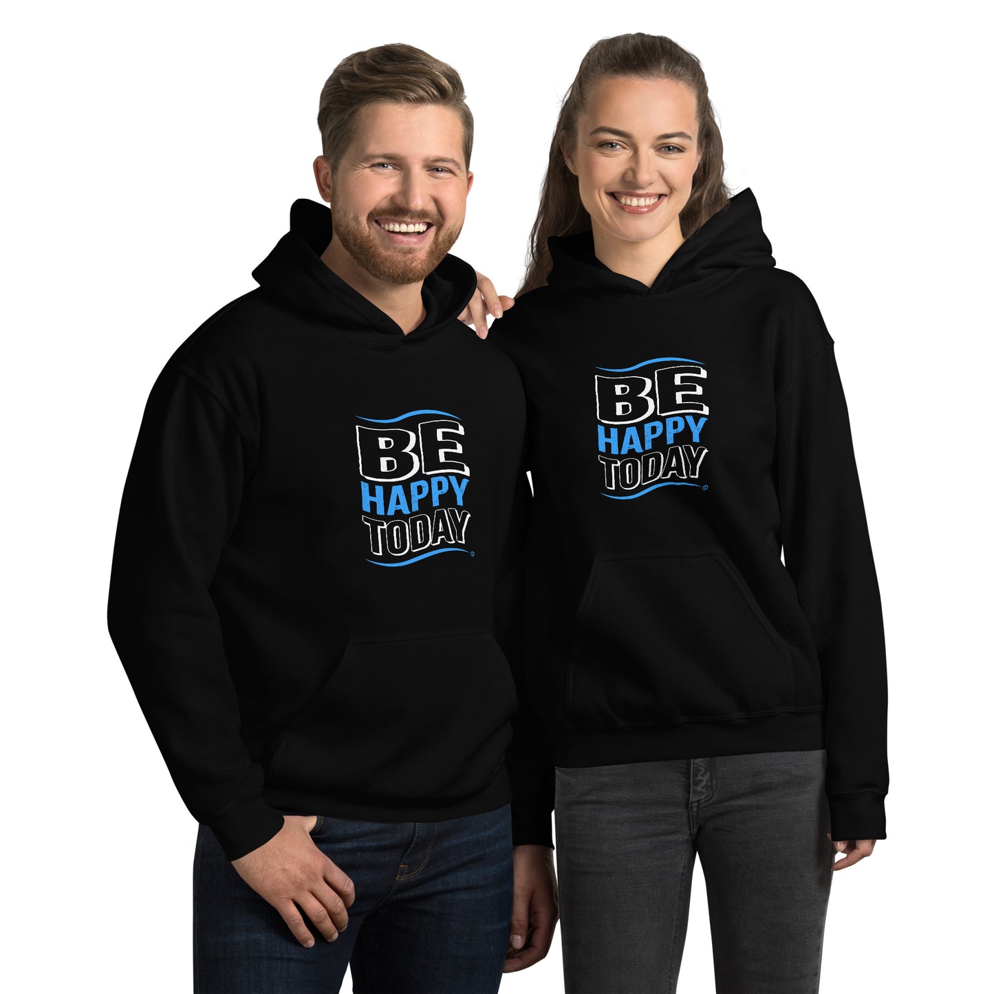 Be Happy Unisex Hoodies