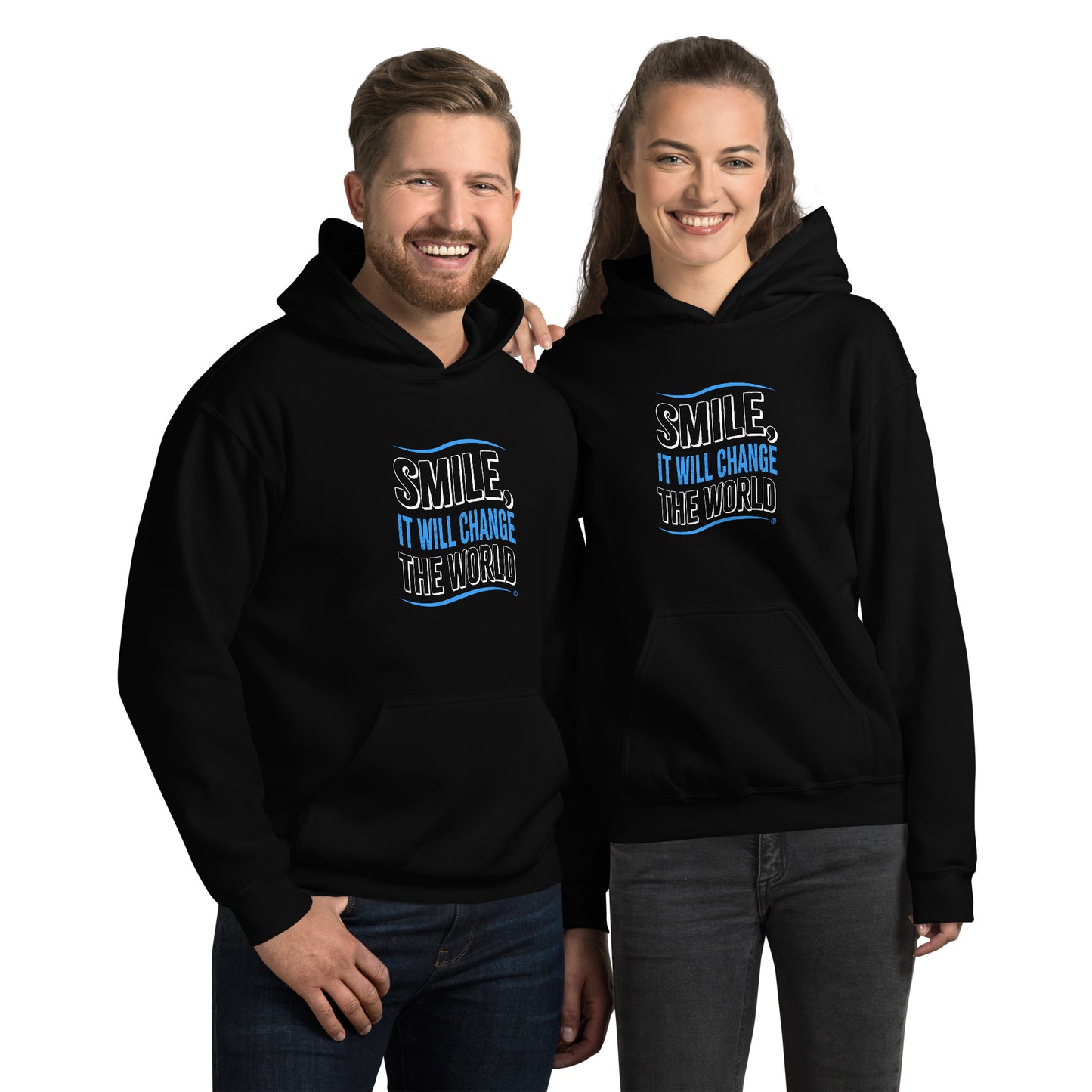 Smile, It will Change the World Unisex Hoodies