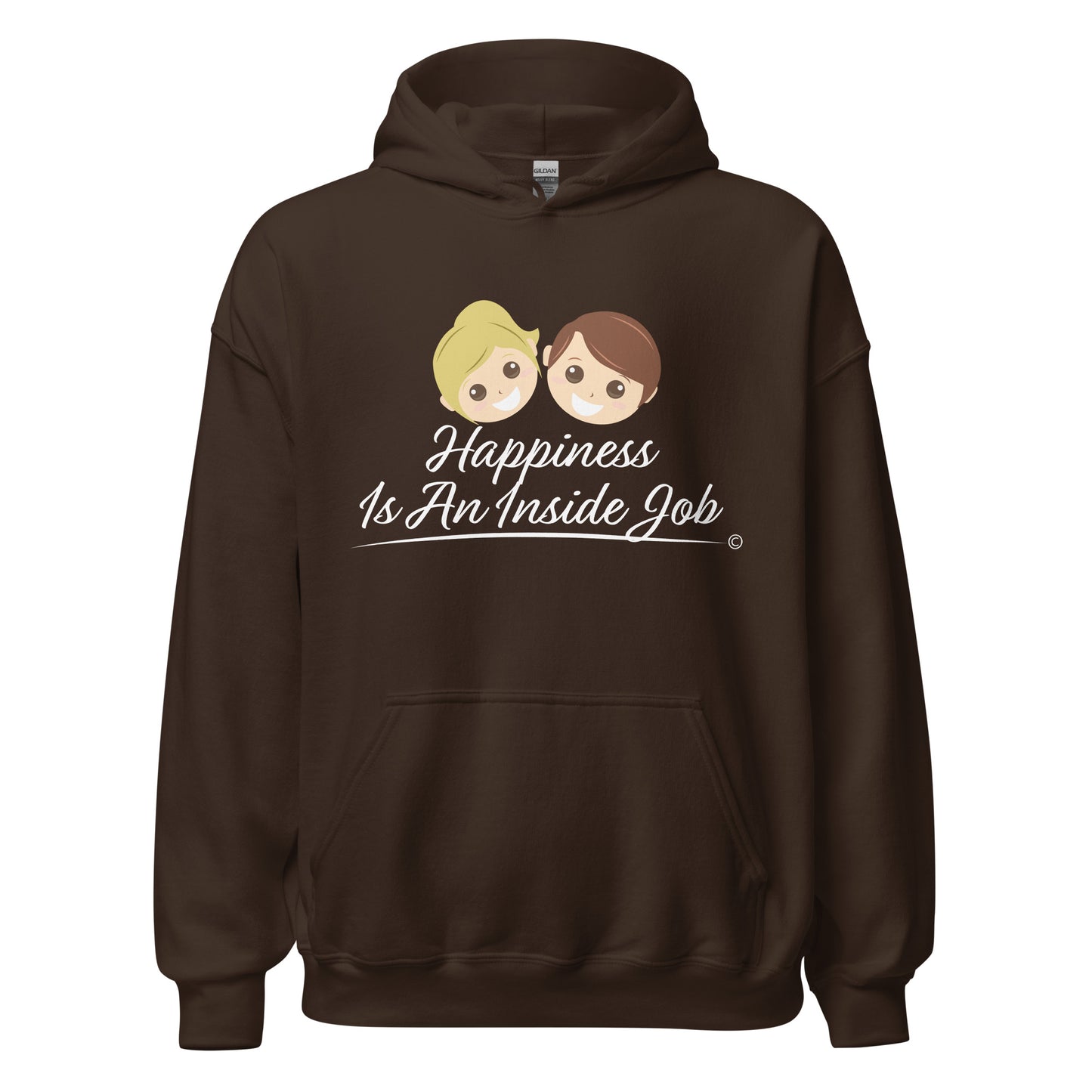 Unisex hoodies-chocolate brown