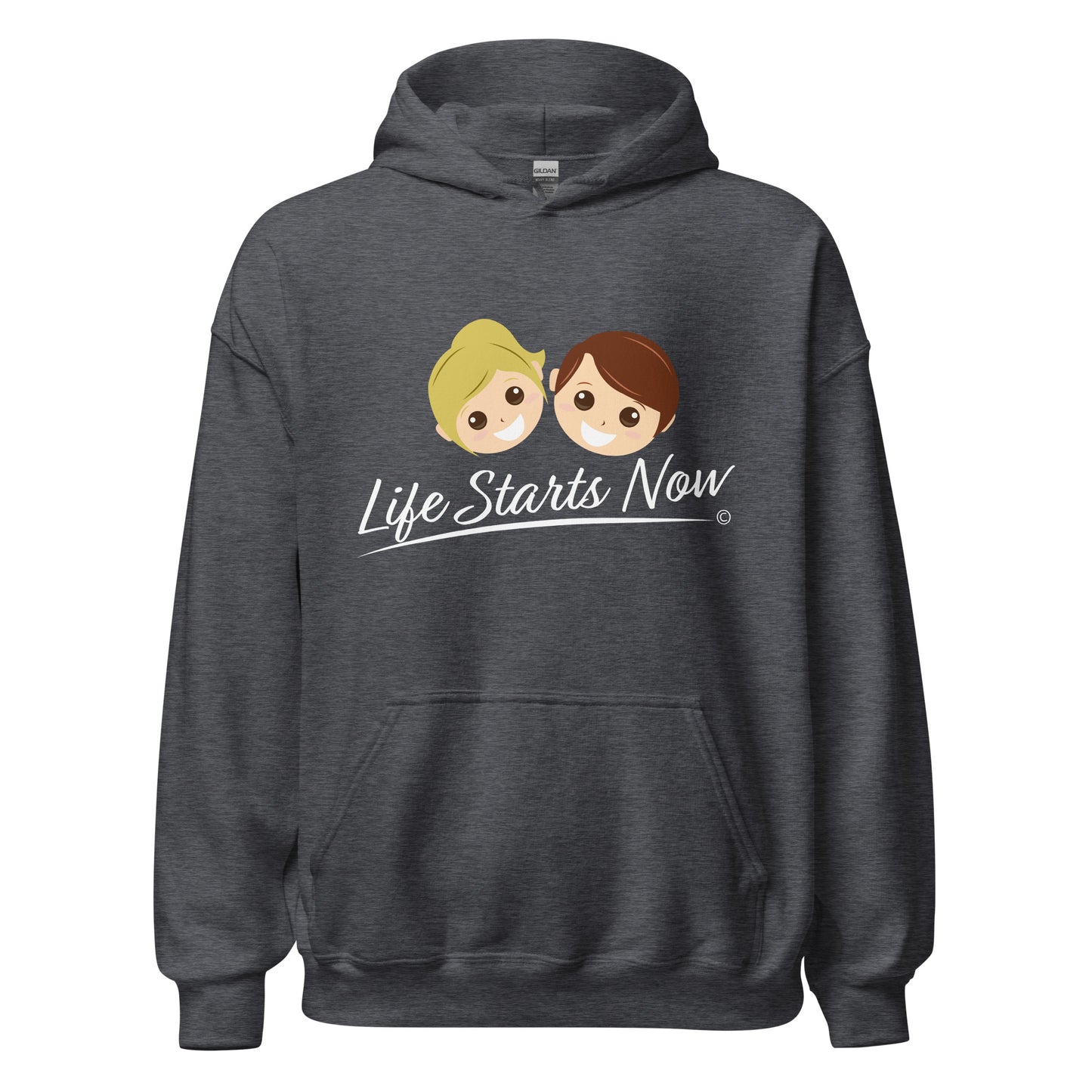 Unisex hoodies for outdoor activities- Dark Heather