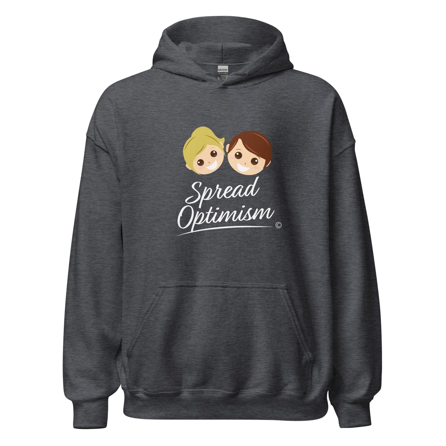 Outdoor unisex hoodies for him and her- Dark heather