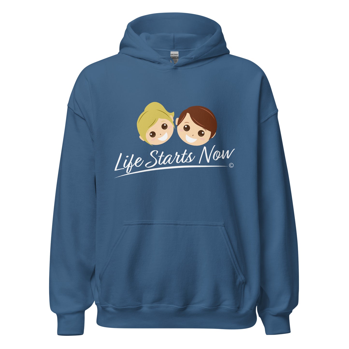 Unisex hoodies for outdoor activities- Indigo Blue