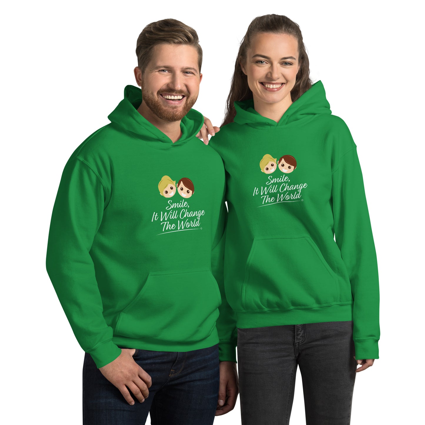 Smile, It Will Change The World Unisex Hoodies