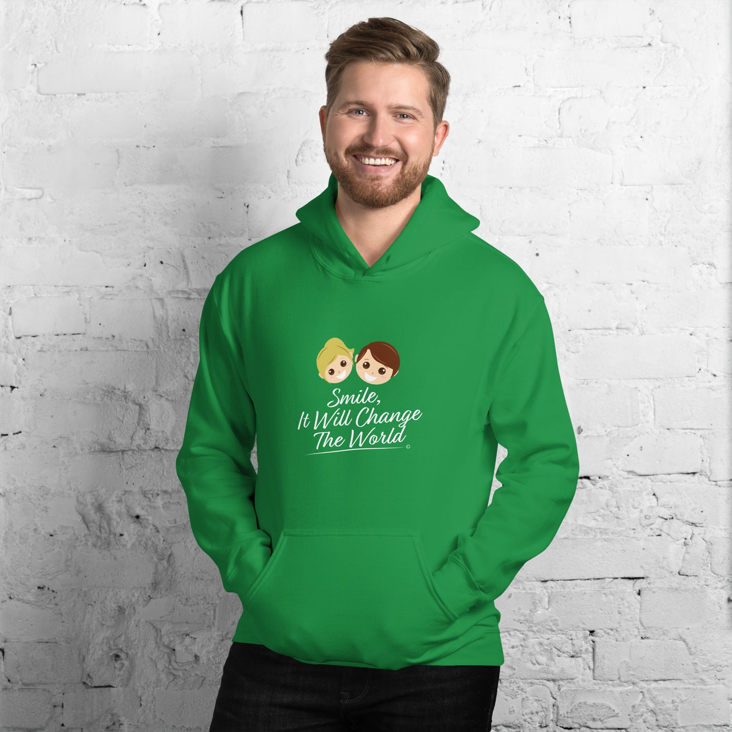 Smile, It Will Change The World Unisex Hoodies