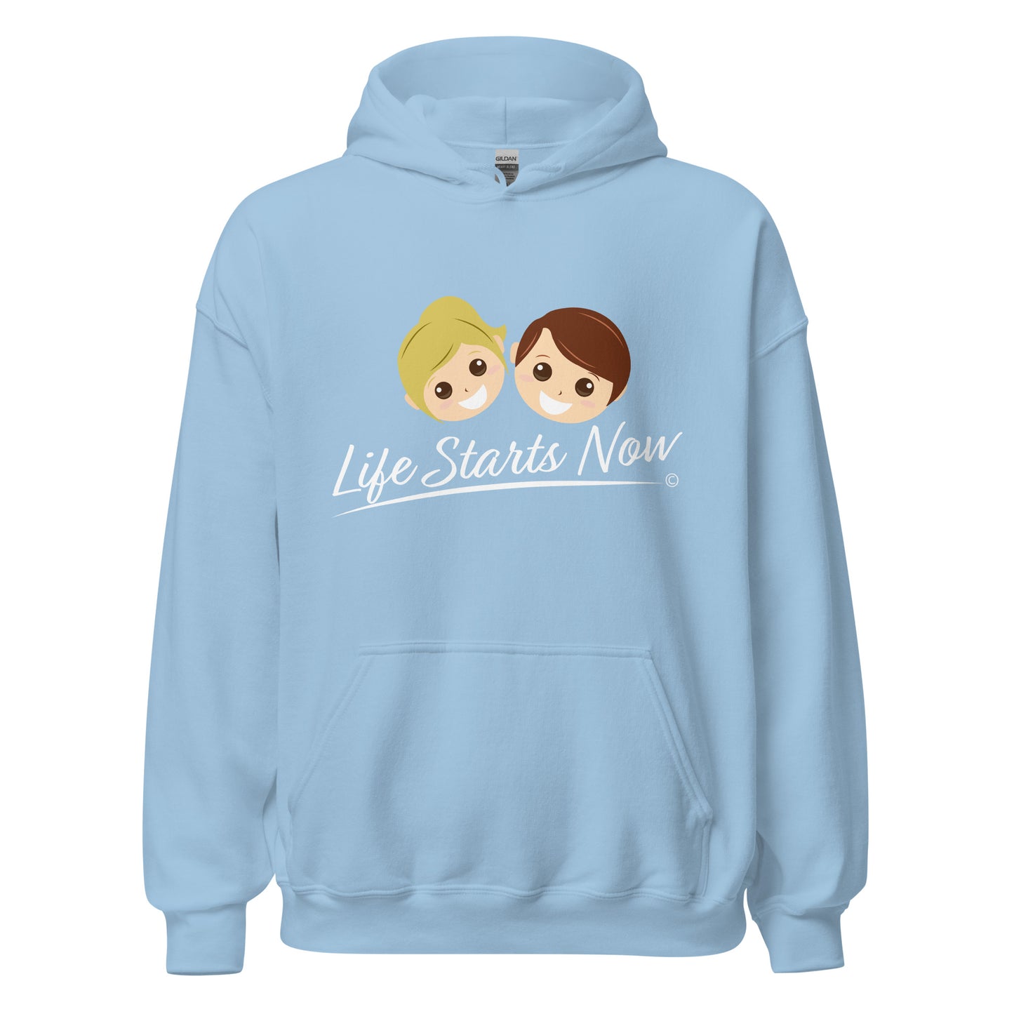 Unisex hoodies for outdoor activities- Light Blue