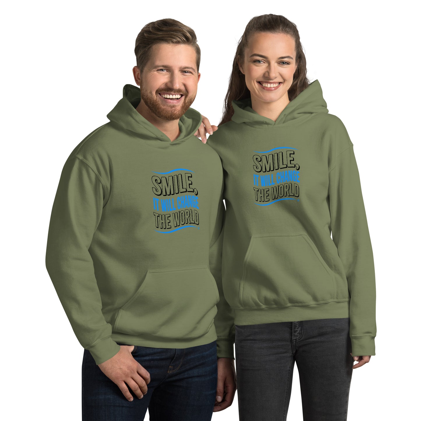Smile, It will Change the World Unisex Hoodies