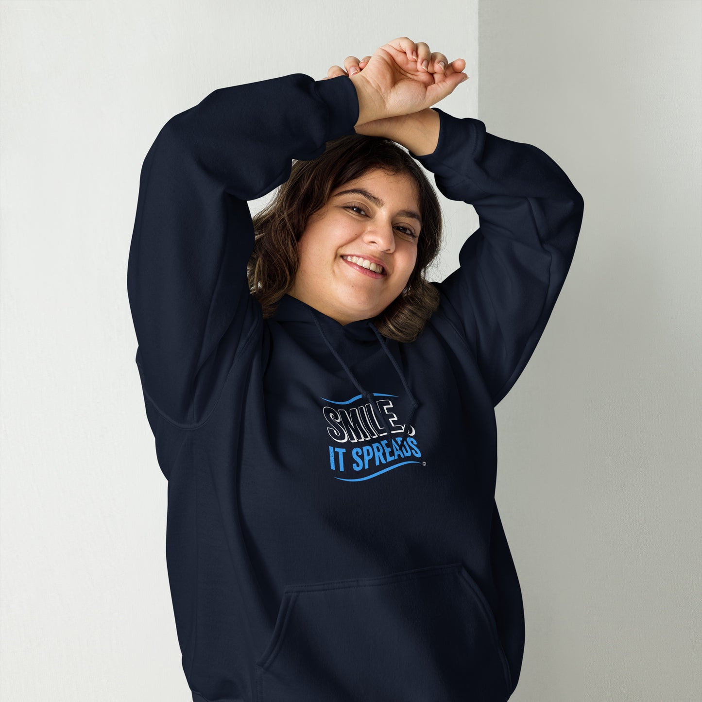 Smile, It Spreads Unisex Hoodies